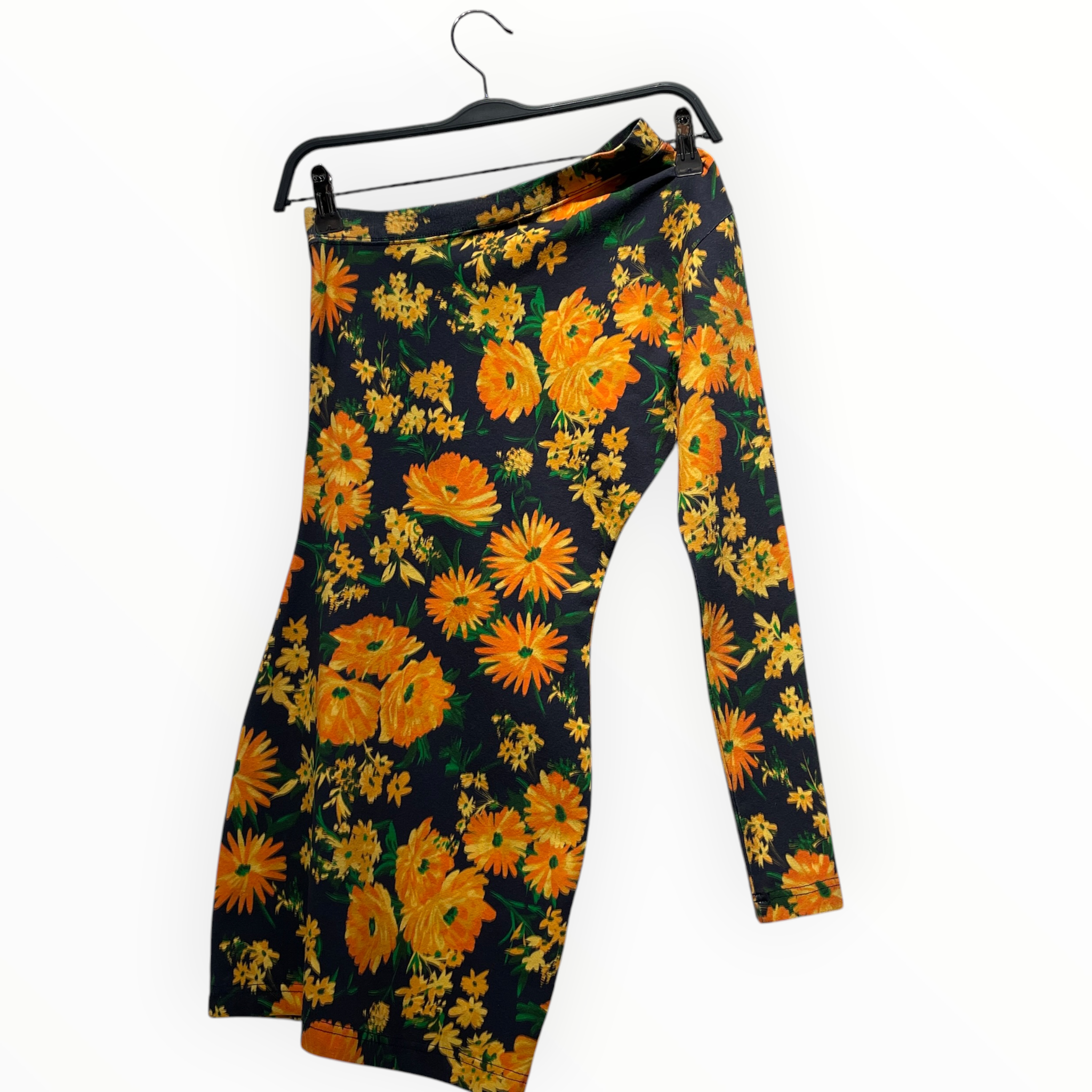 BALENCIAGA/Dress/XS/Floral Pattern/Cotton/NVY/ view 2