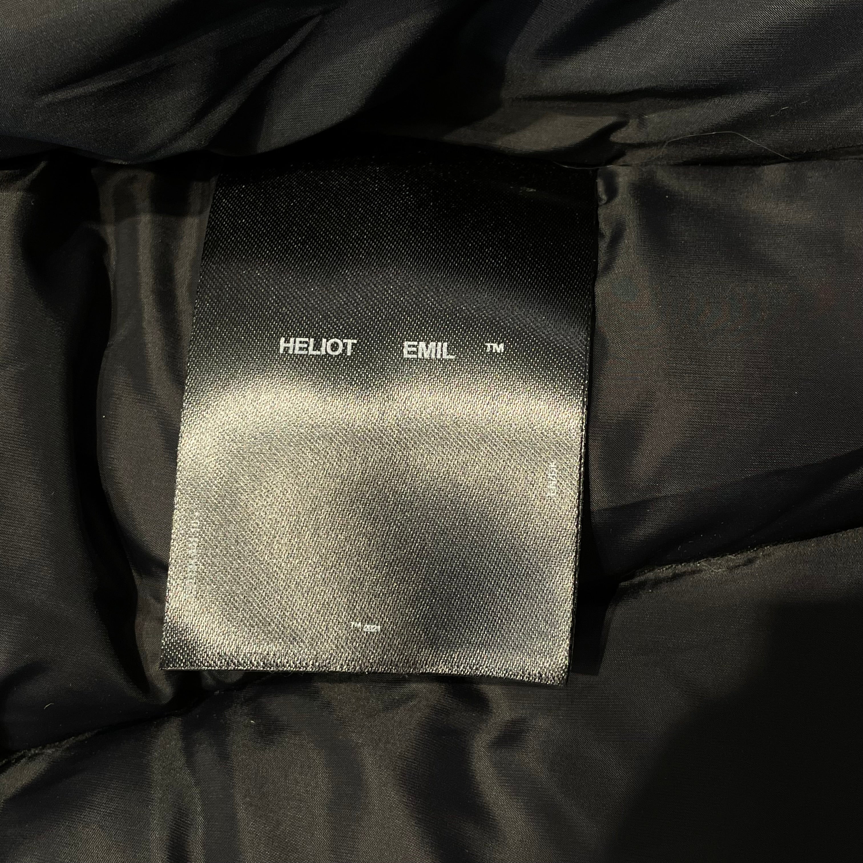 HELIOT EMIL/Puffer Vest/M/Nylon/BLK/snap buttons metal ring view 4