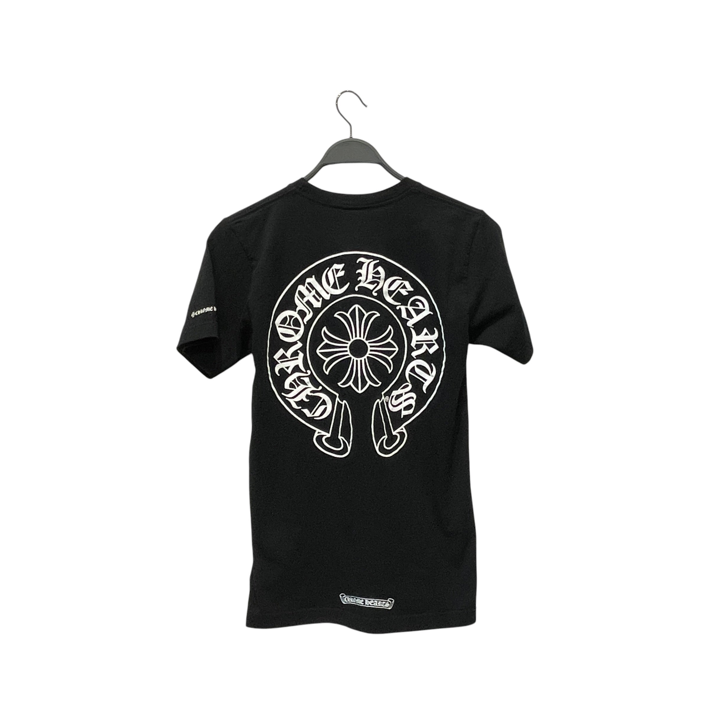 CHROME HEARTS/T-Shirt/S/Cotton/BLK/POCKET W/LOGO/LOGO ON BACK view 2