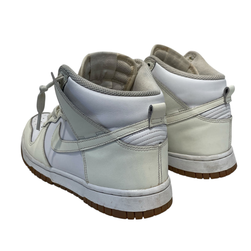NIKE/Hi-Sneakers/US 8/Leather/CRM/Nike Dunk High Sail Gum