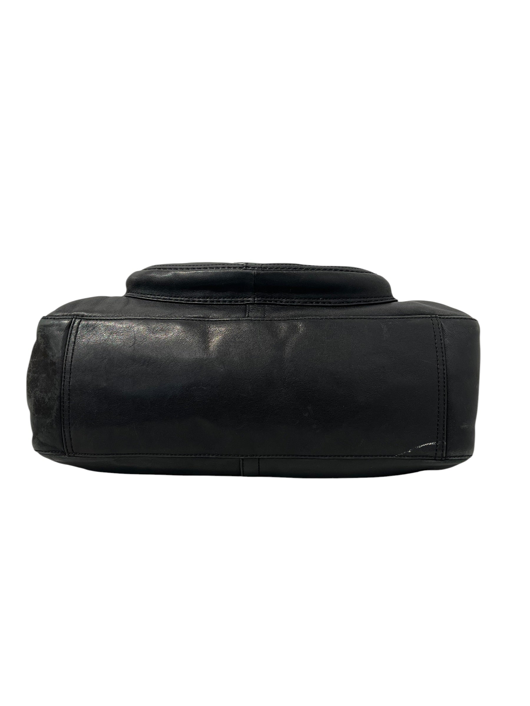 COACH/Bag/Leather/BLK/SILVER BUCKLE WEAVE STRAP view 4