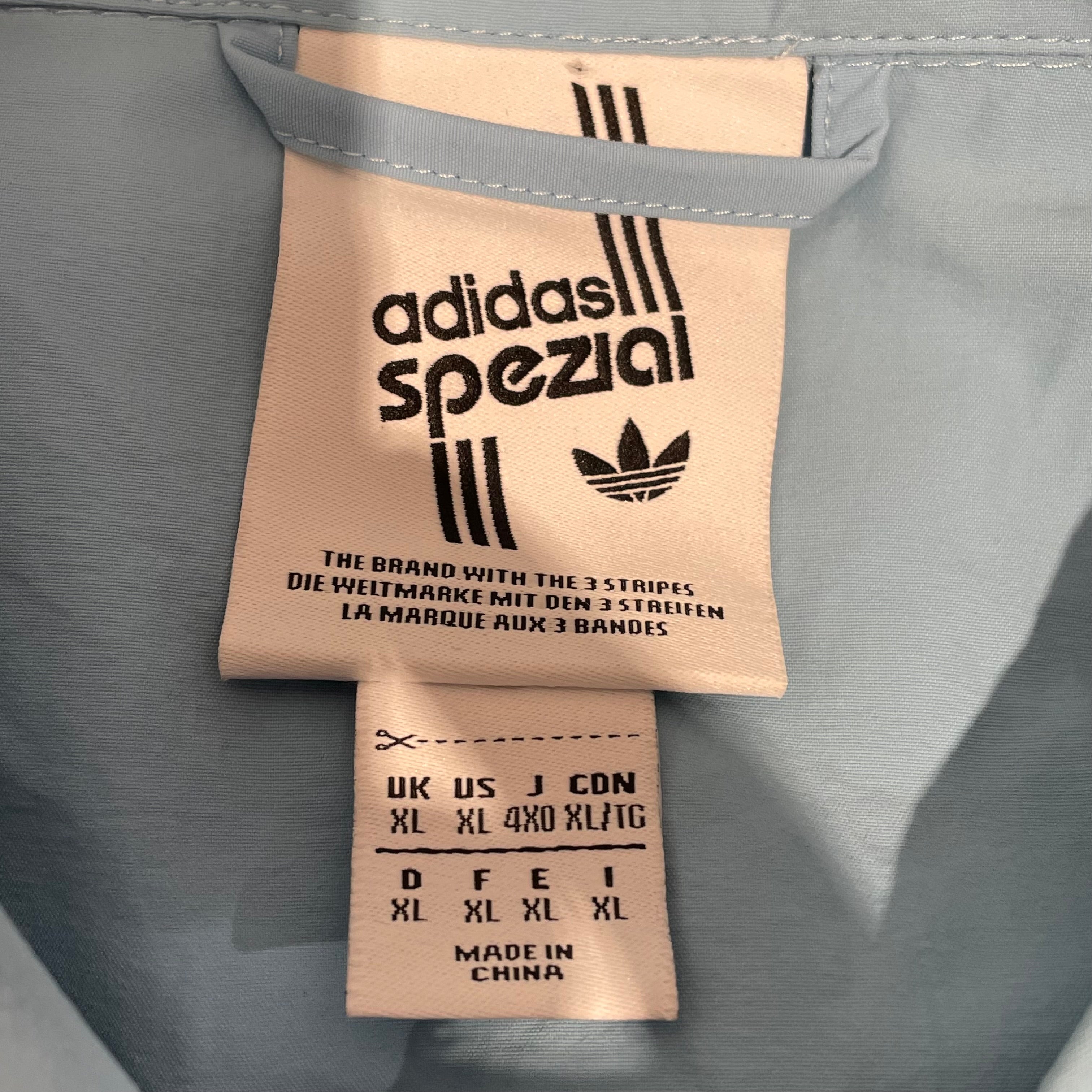 adidas/LS Shirt/XL/Nylon/BLU/ view 3