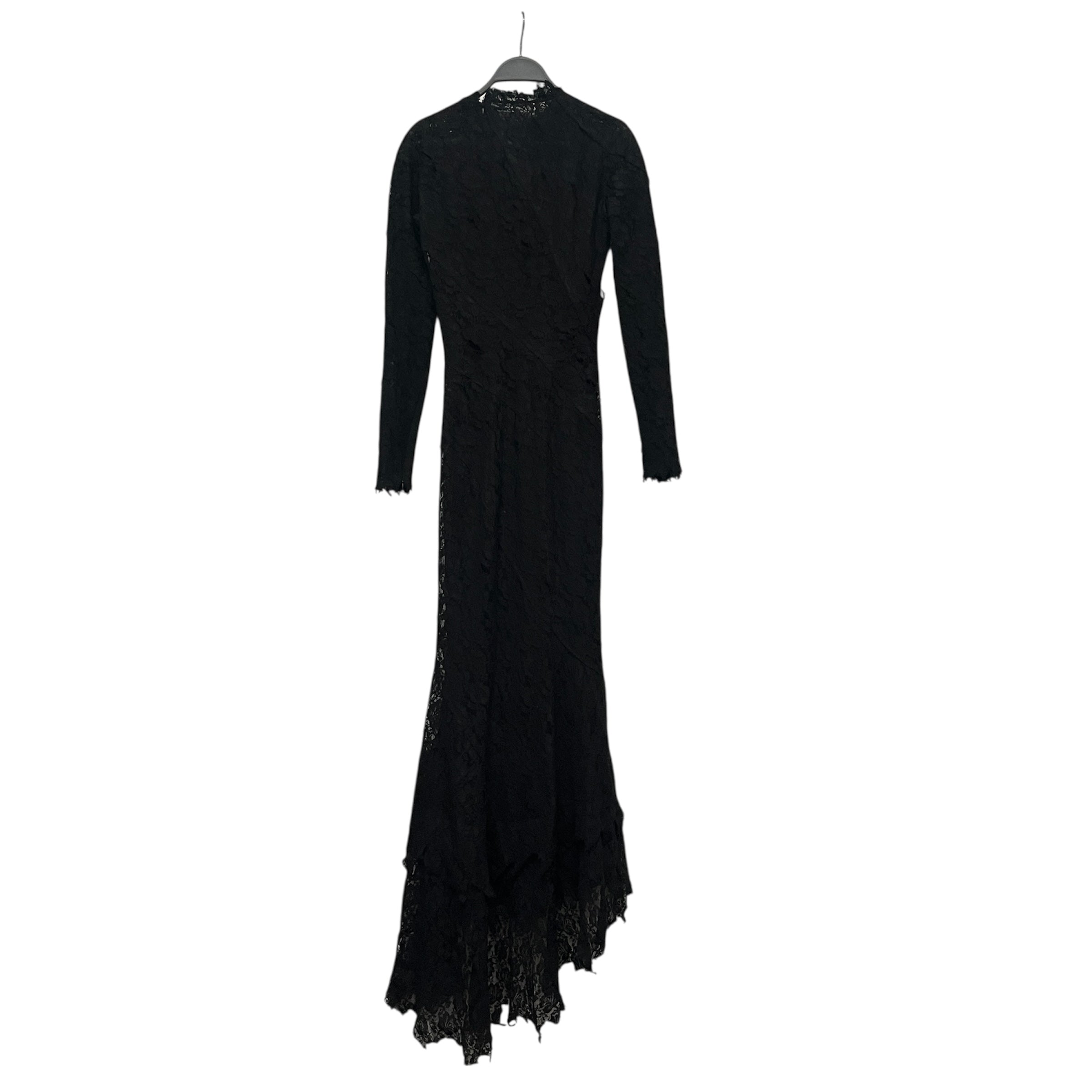 BALENCIAGA/LS Dress/36/All Over Print/Cotton/BLK/Maxi Length/LACE MERMAID GOWN BNWT view 1