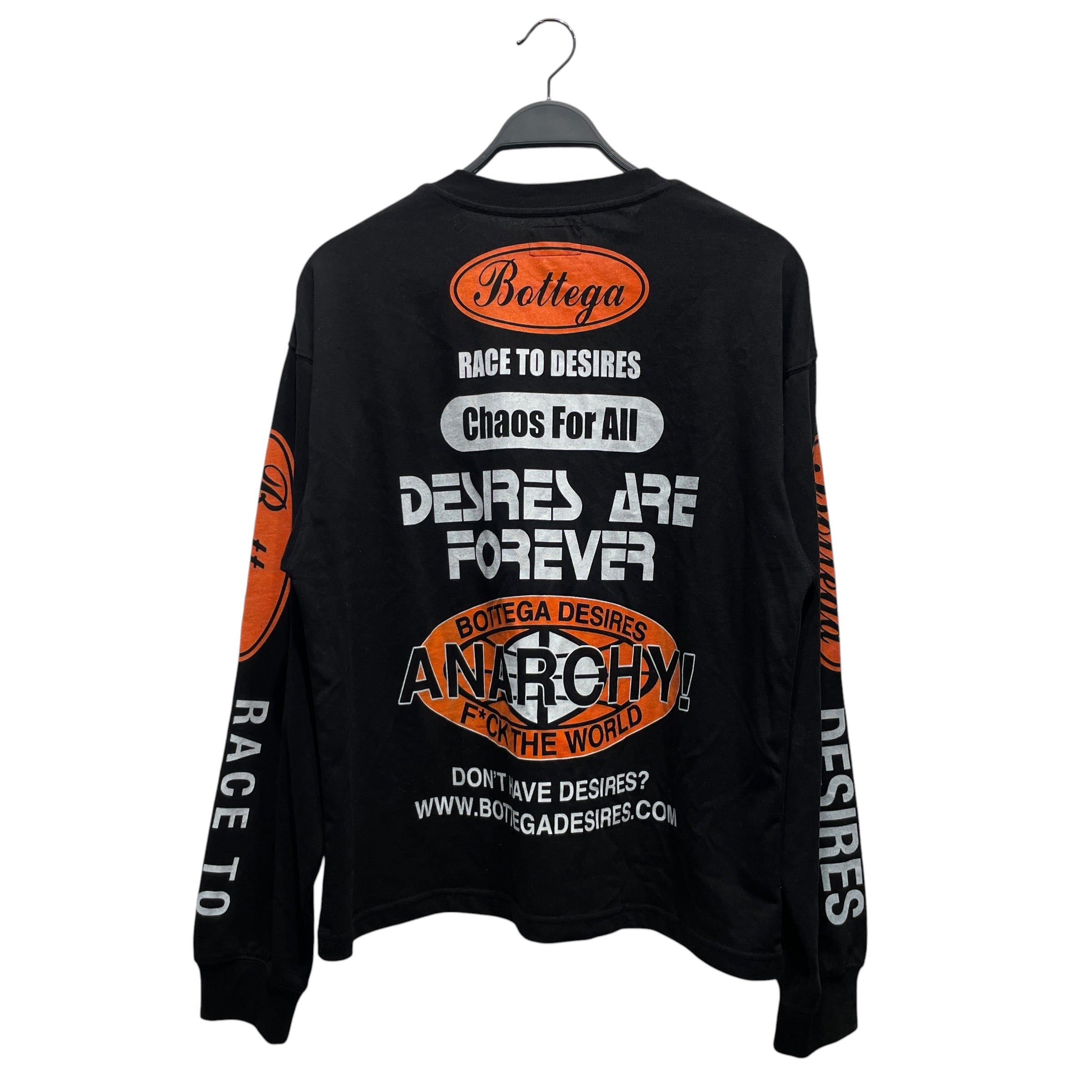 BOTTEGA DESIRES/LS T-Shirt/S/Cotton/BLK/All Over Print/ view 2