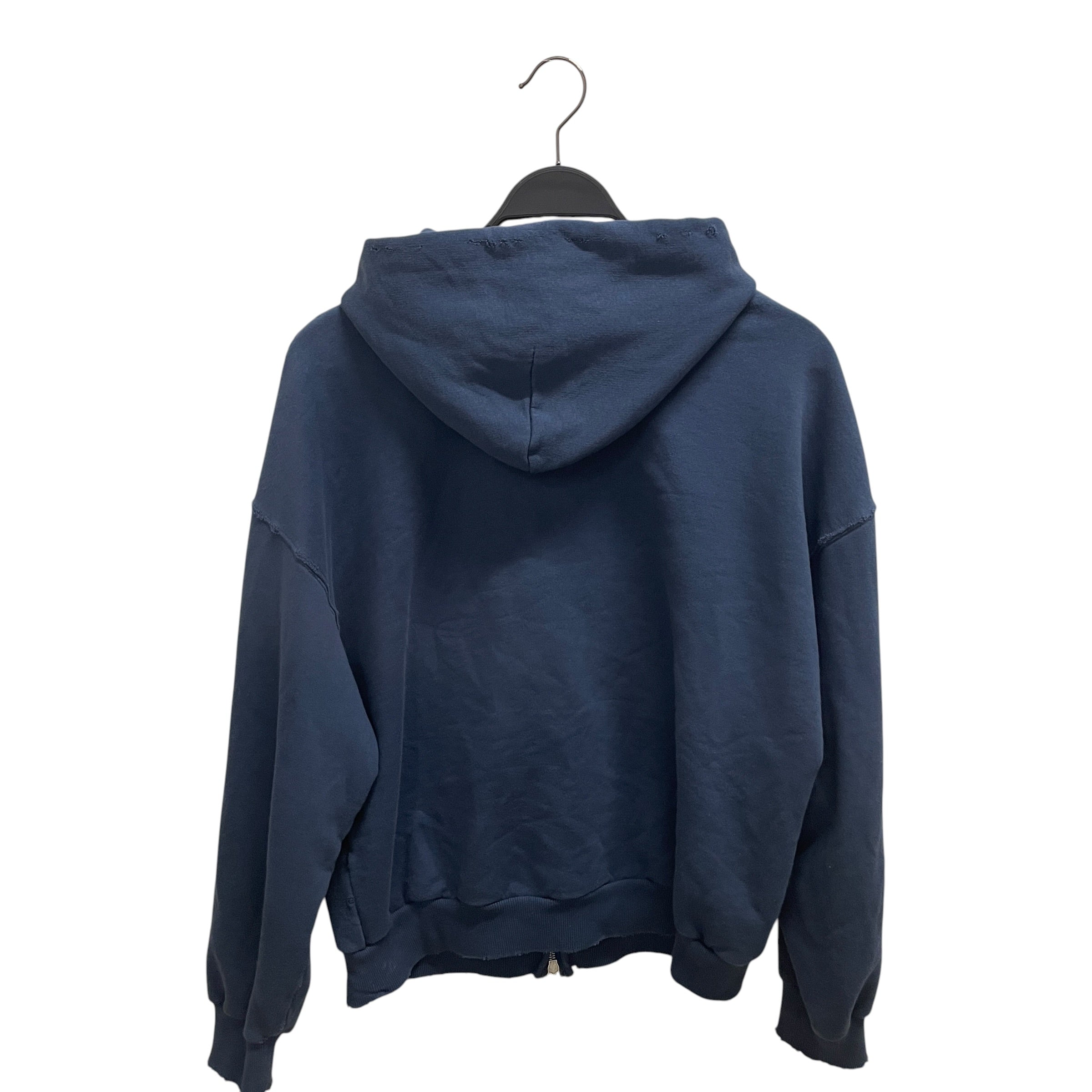 BALENCIAGA/Hoodie/M/Cotton/BLU/VIP EMB DISTRESSED view 2