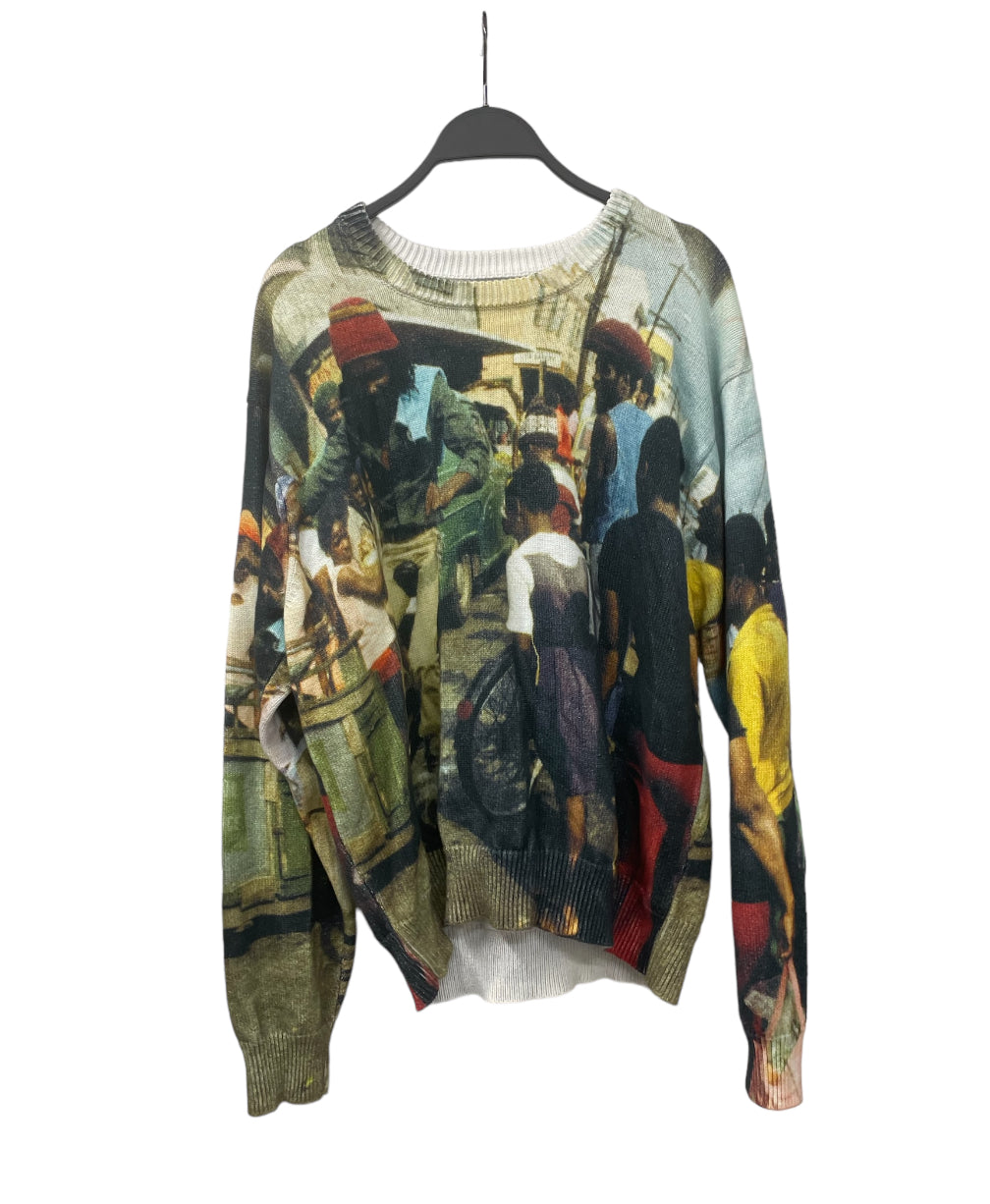 STUSSY/Sweatshirt/L/Plain/Cotton/MLT/PHOTOGRAPHY SWEATER/ view 1