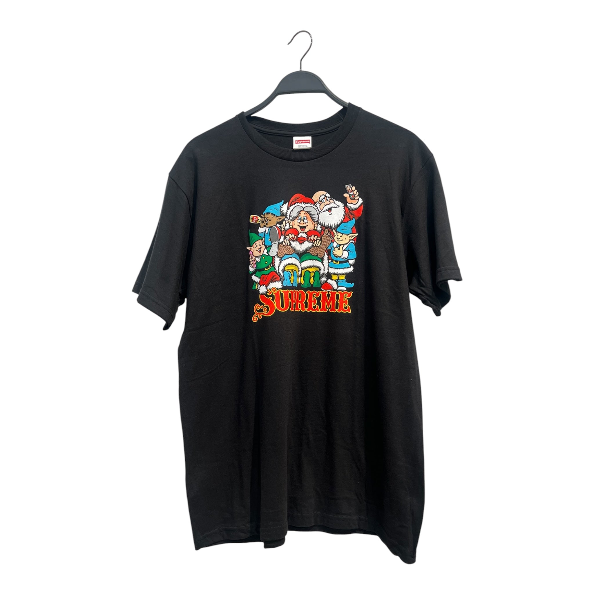 Supreme/T-Shirt/L/Cotton/BLK/SANTA view 1