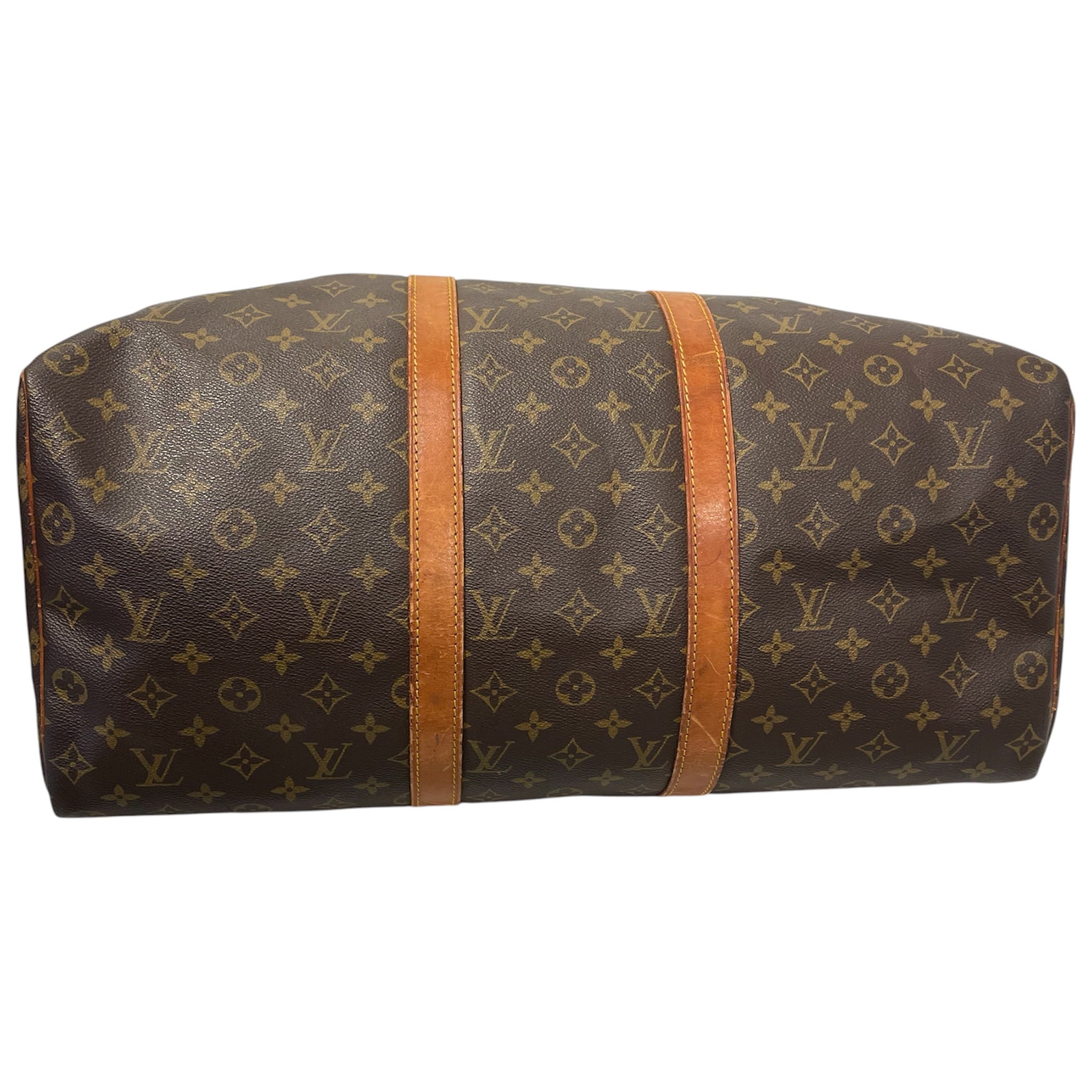 LOUIS VUITTON/Tote Bag/Leather/BRW/LV 884 KEEPALL view 3