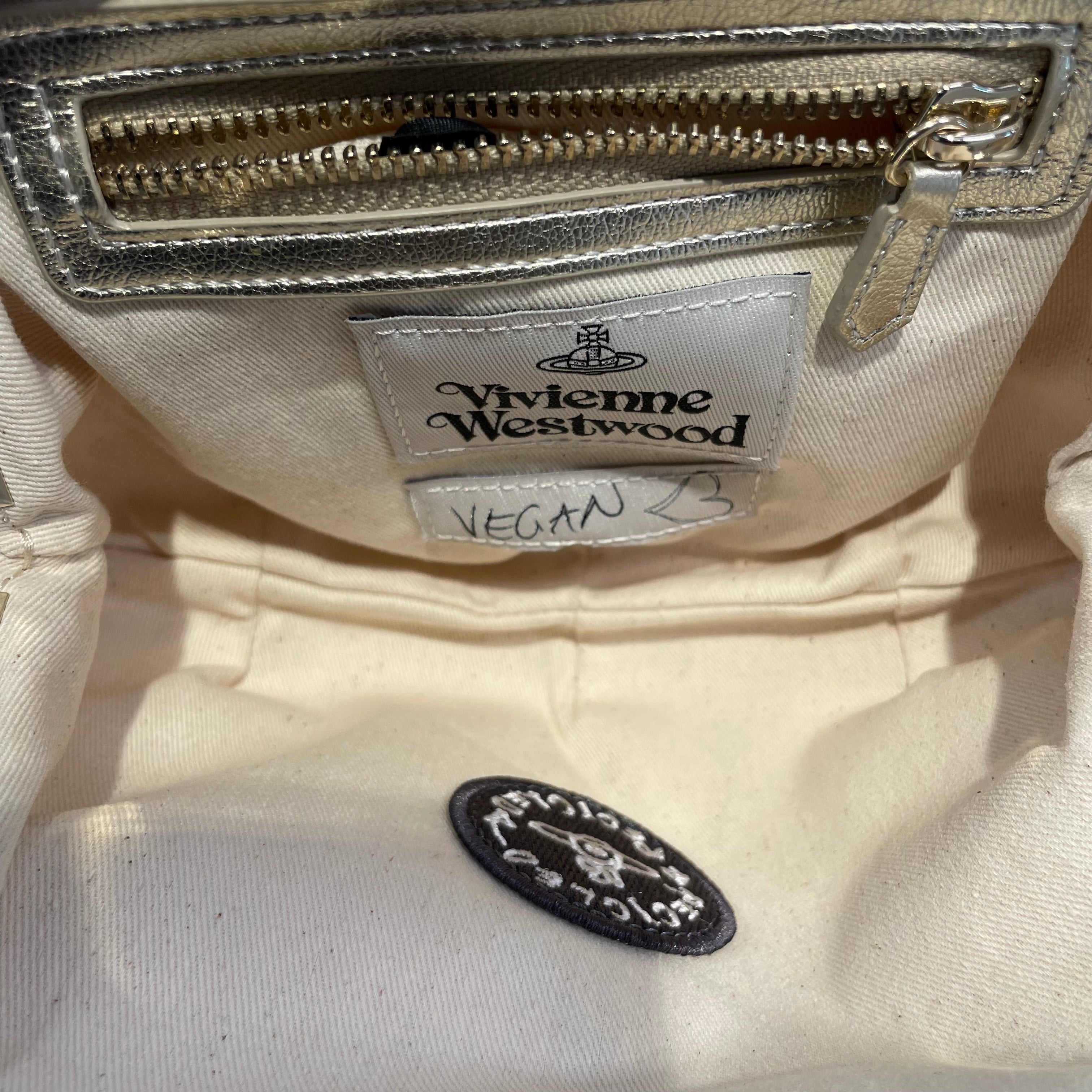 Vivienne Westwood/Clutch Bag/Plaid/Leather/PNK/gld hard/recycled/vegan view 5