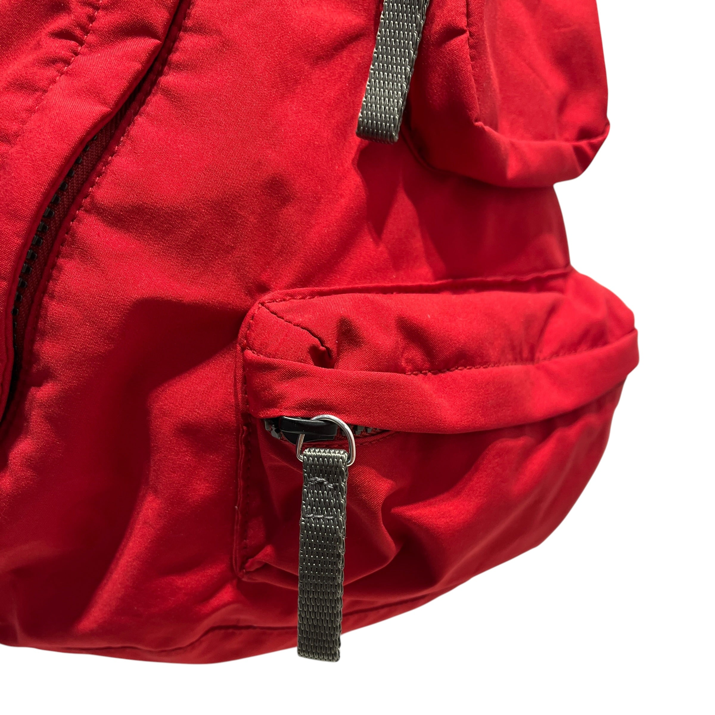 PRADA SPORT/Backpack/Nylon/RED/crossbody rucksack view 16