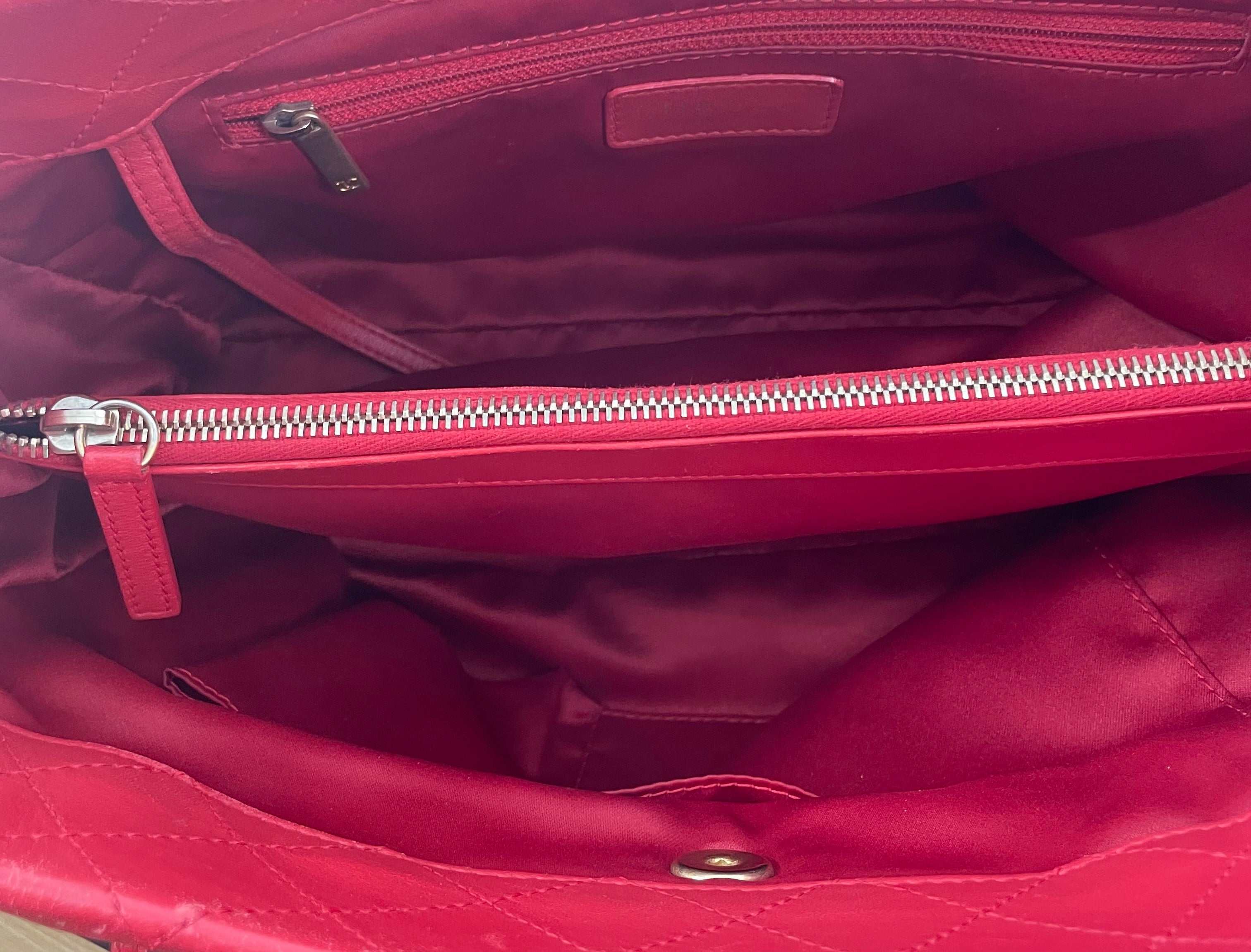 CHANEL/Hand Bag/Leather/RED/18857547 view 5