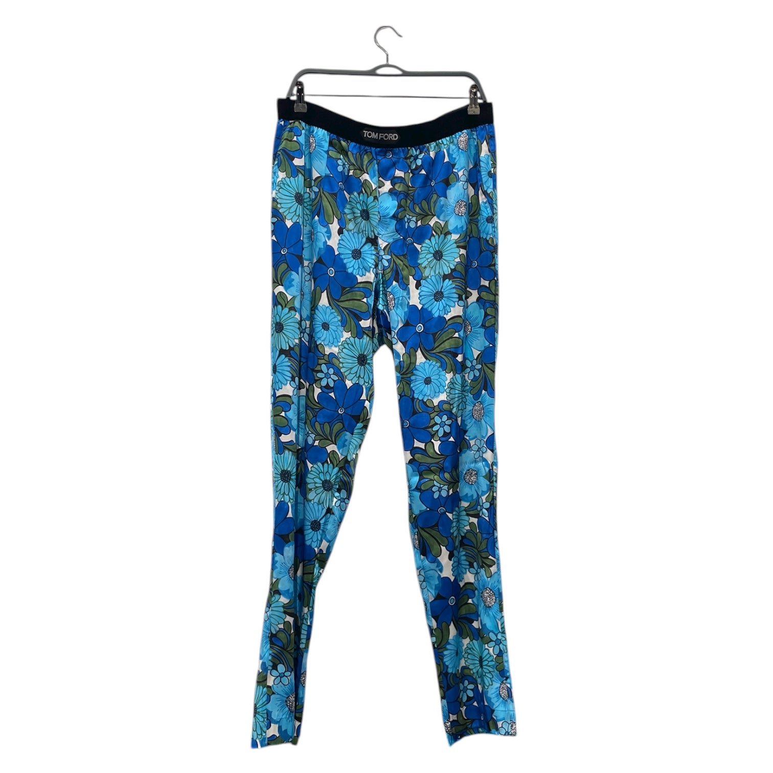 TOM FORD/Straight Pants/XXL/Silk/BLU/Low-rise/Floral Pattern/tom ford silk bottoms floral view 1