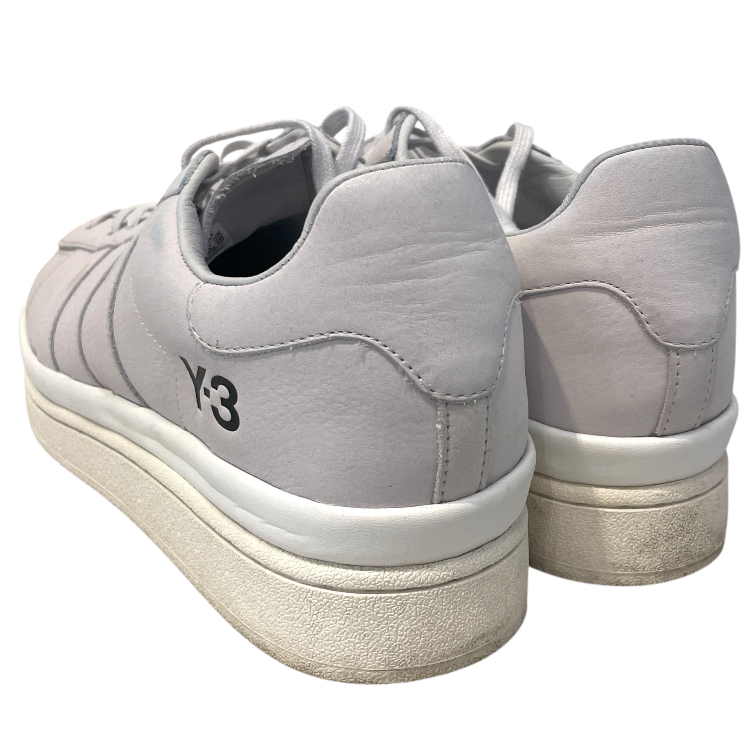Y-3/Low-Sneakers/US 12/Leather/WHT/Hicho view 2
