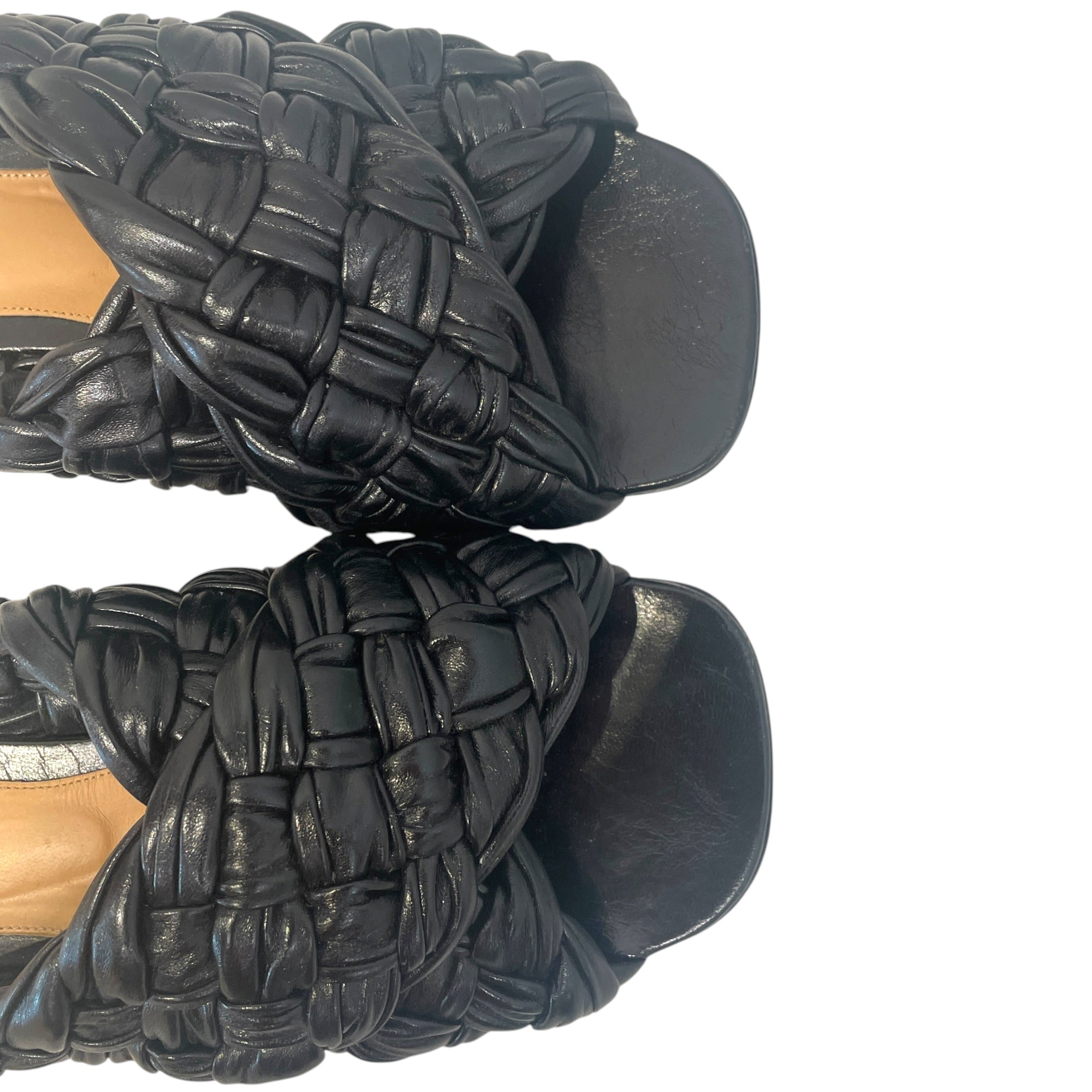BOTTEGA VENETA/Sandals/EU 38/Leather/BLK/The Board view 4