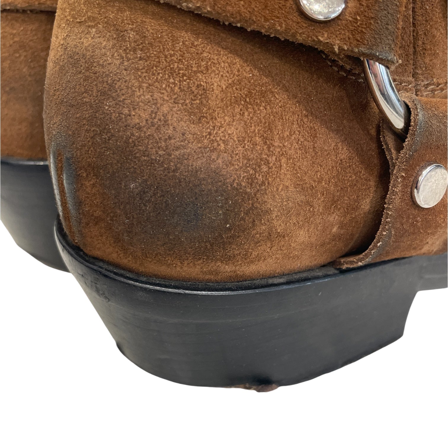 BALENCIAGA/Cowboy Boots/EU 43/Suede/CML/483528 SILVER HARDWARE view 4