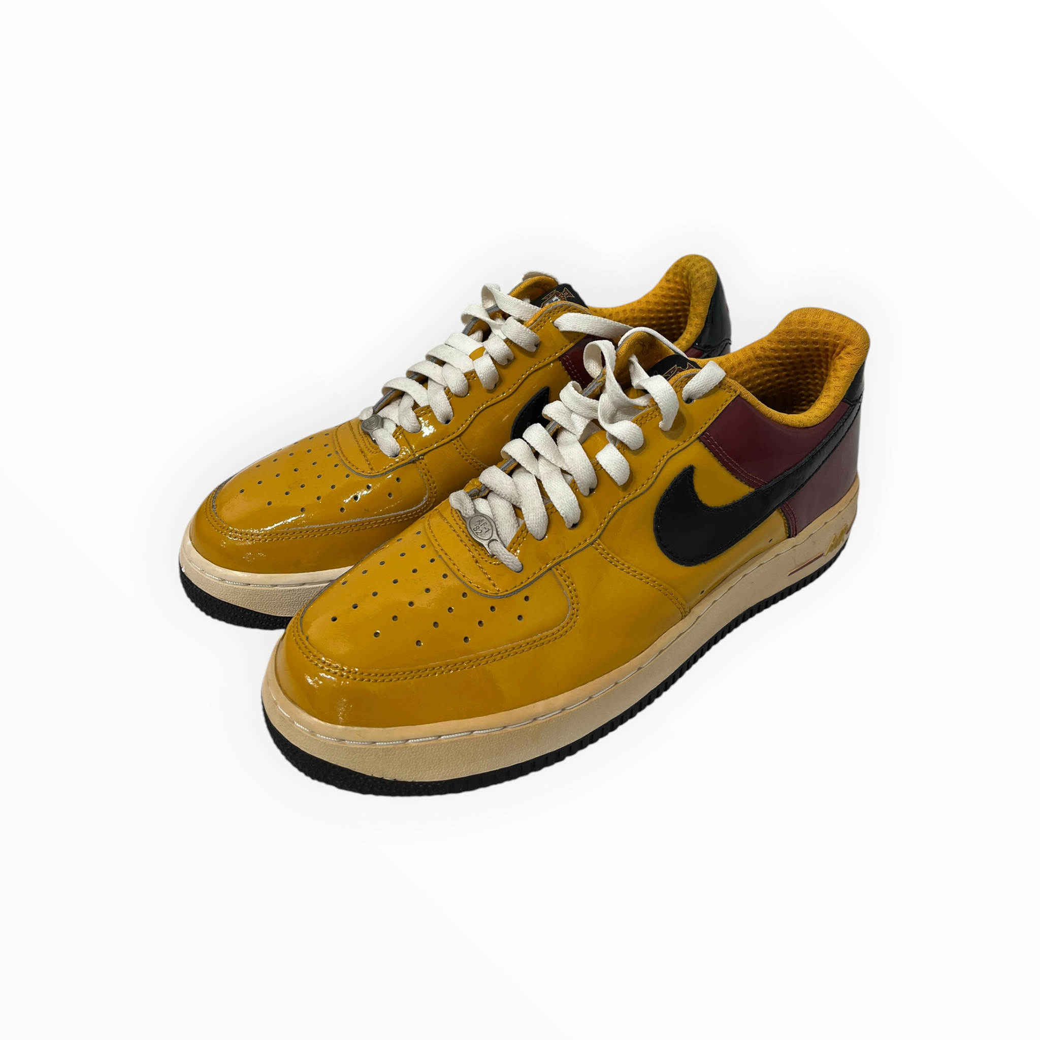 NIKE/Low-Sneakers/US 9.5/Leather/YEL/2006 PORTUGAL WORLD CUP AF1 view 1