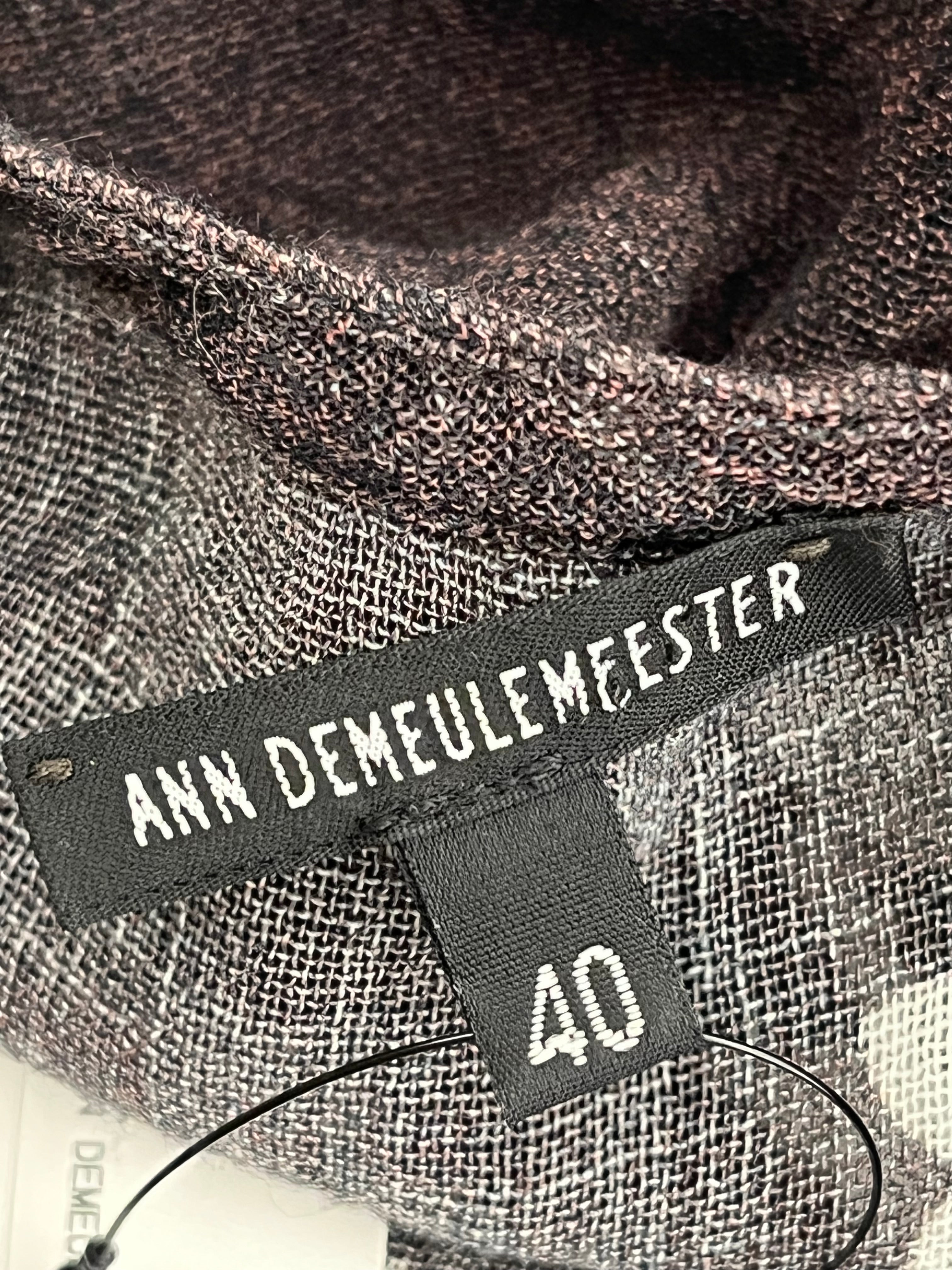 ANN DEMEULEMEESTER/Dress/40/Cotton/BRW/FLORAL SHEER DRESS view 3