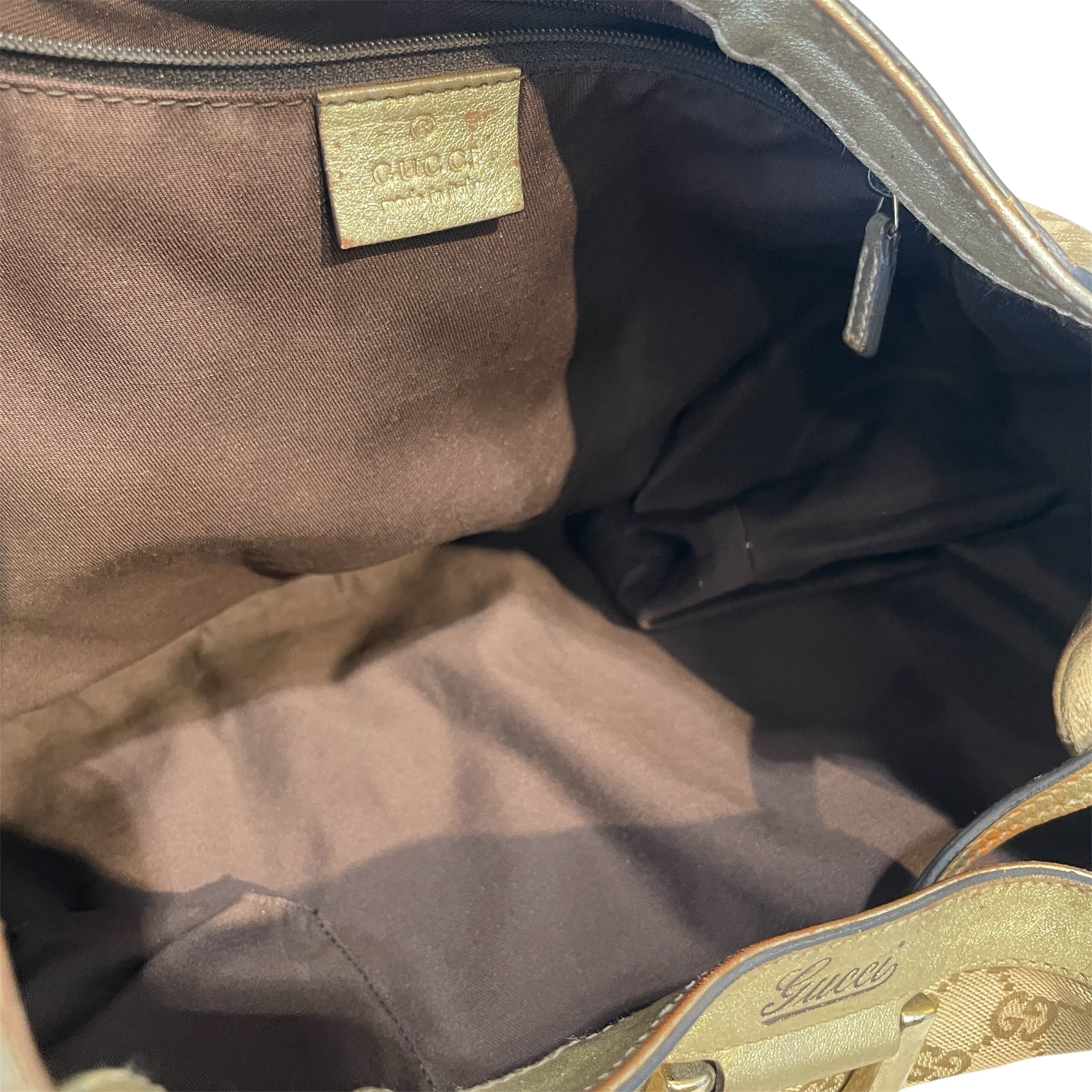 GUCCI/Hand Bag/Monogram/Cotton/GLD/GG Canvas Abbey view 5