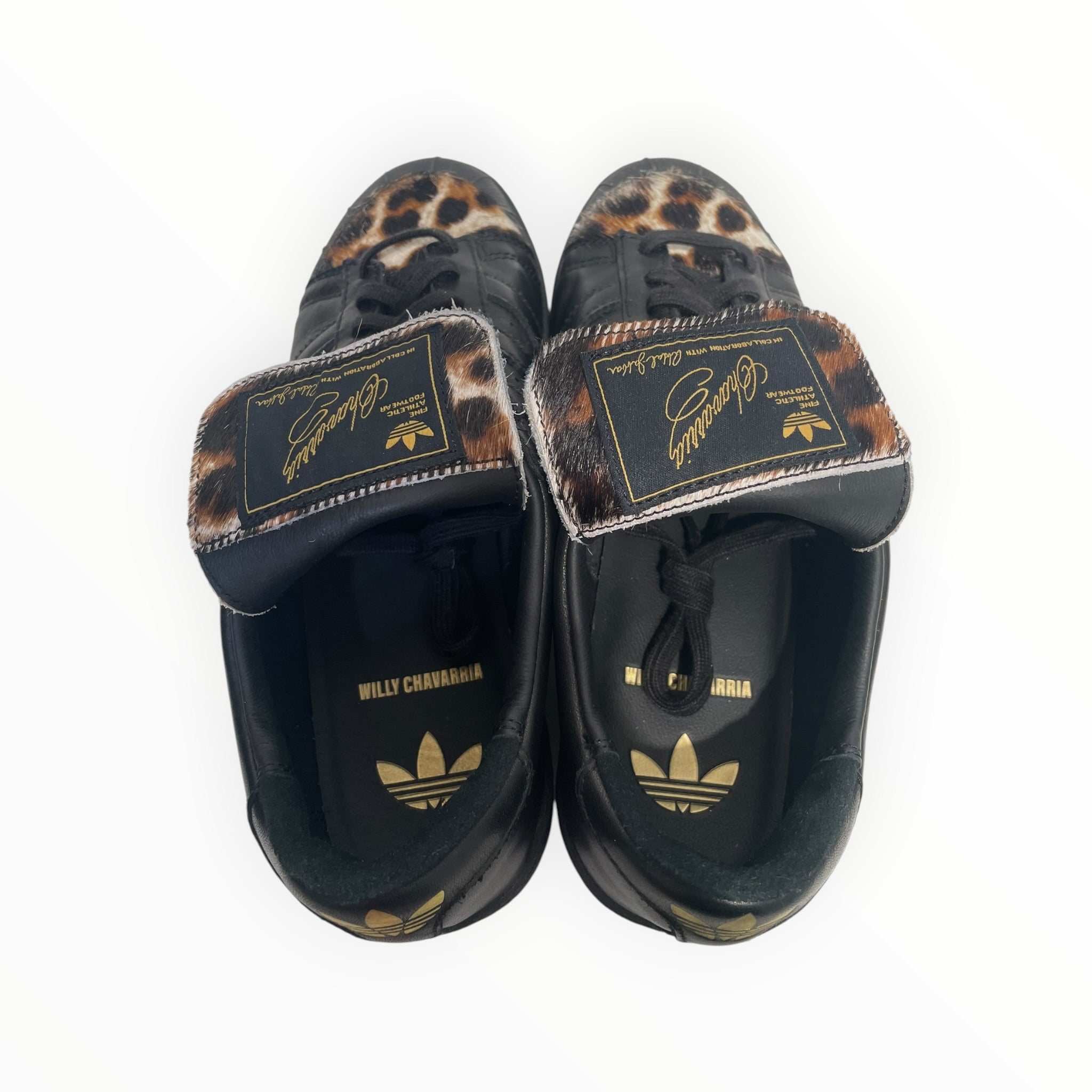 adidas/Low-Sneakers/US 8/Animal Pattern/Leather/BLK/WILLY CHAVARRIA CHEETAH PRINT view 3