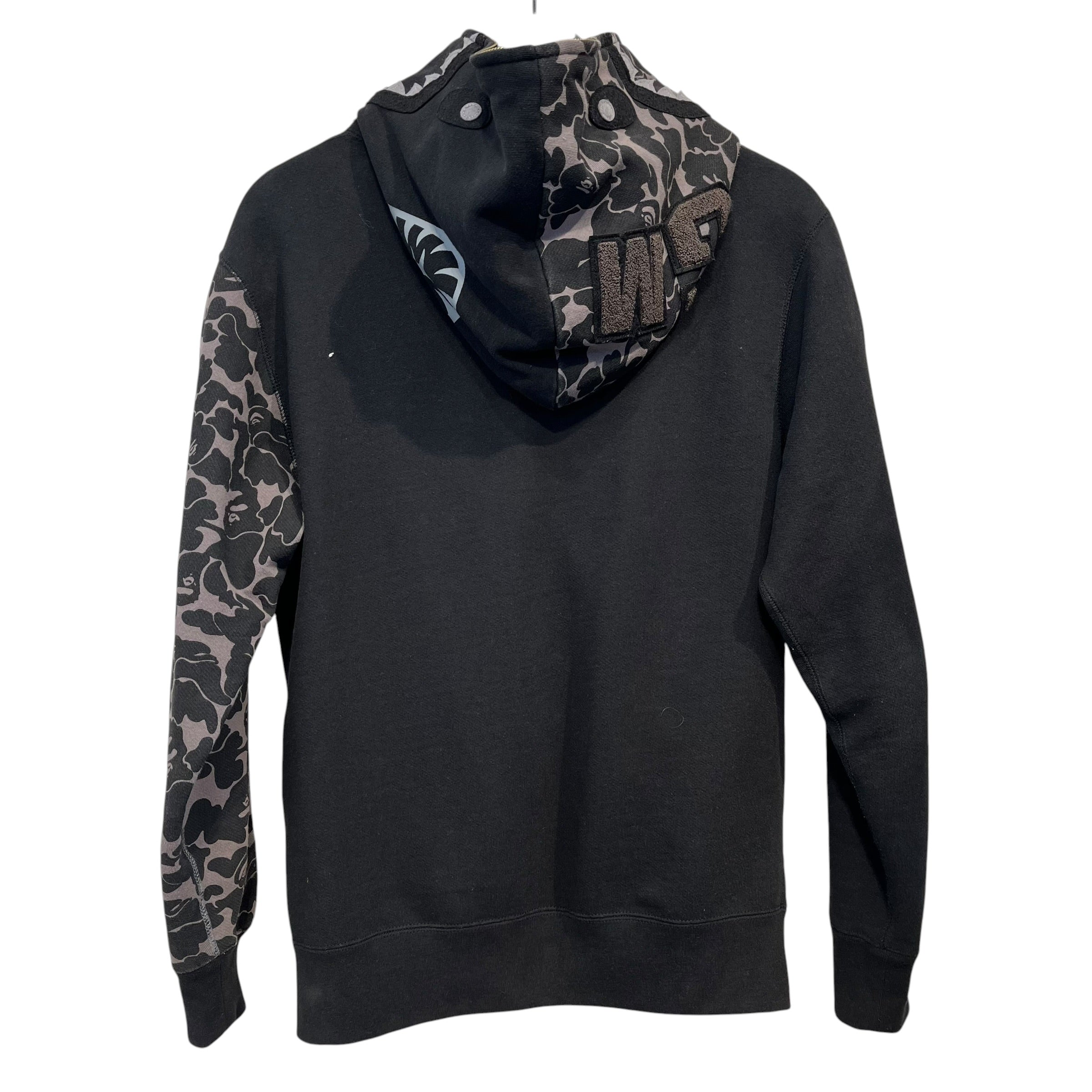 A BATHING APE/Hoodie/M/Camouflage/Cotton/BLK/JAM HOME MADE SHARK HOODIE view 2