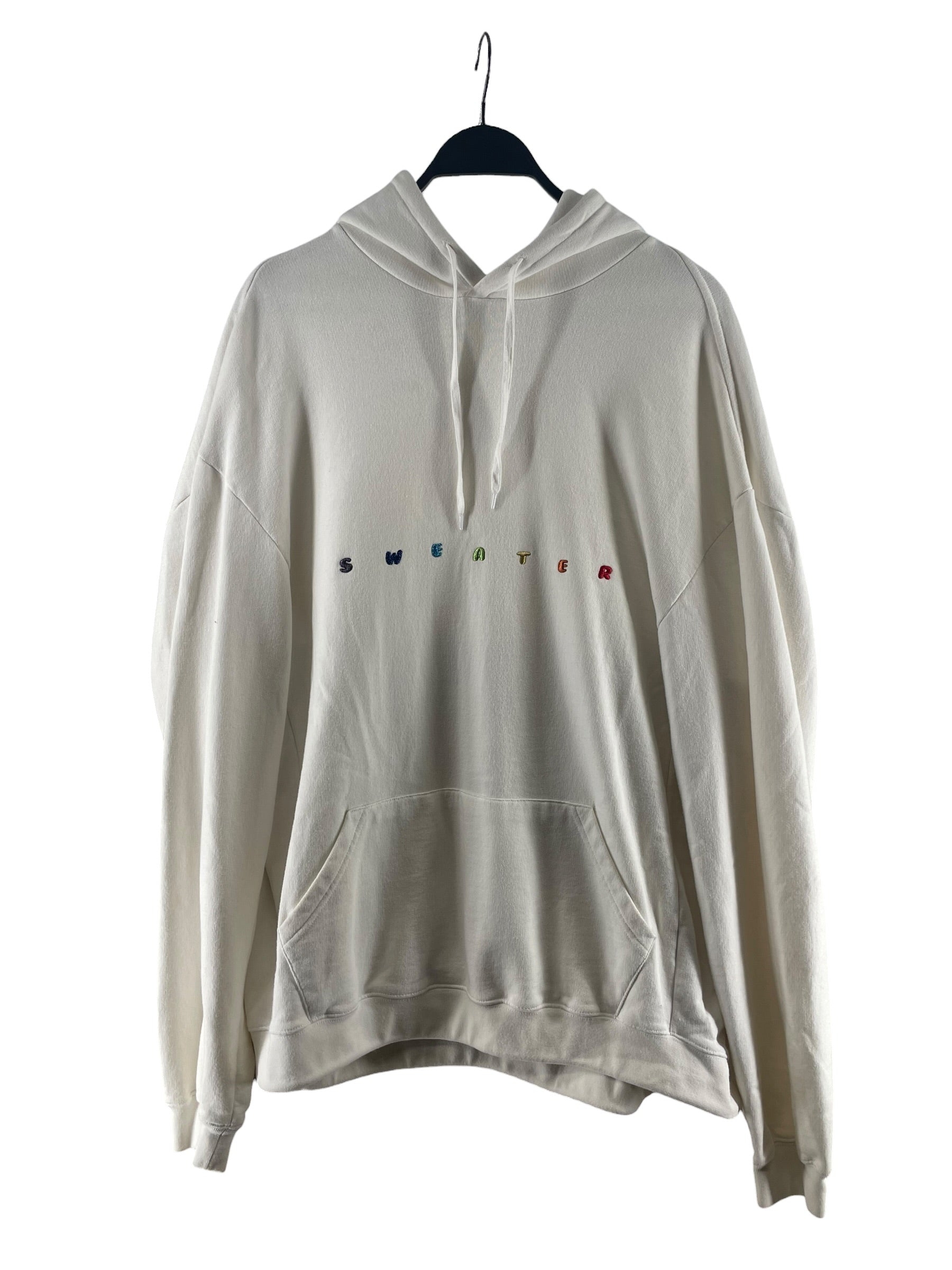 VETEMENTS/Zip Up Hoodie/S/Cotton/WHT/SWEATER view 1