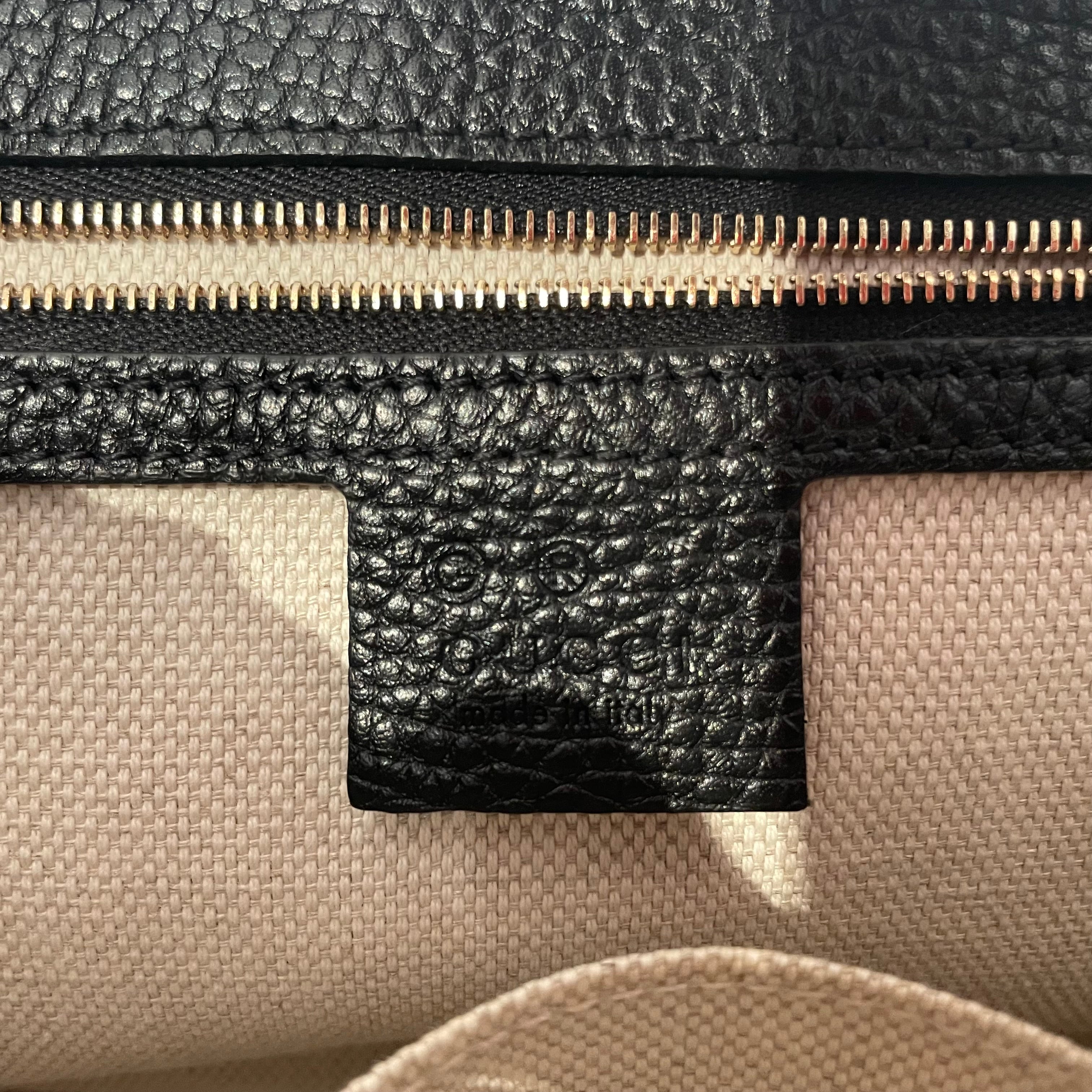 GUCCI/Cross Body Bag/Leather/BLK/Soho Chain Flap view 5