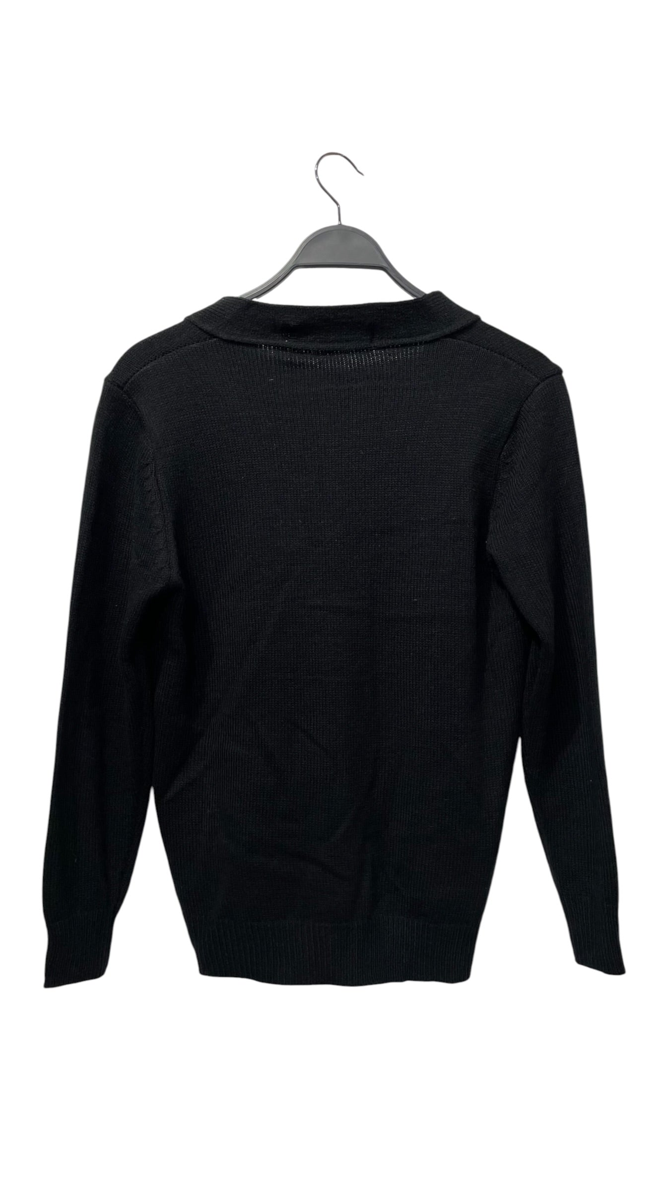 PLAY COMME des GARCONS/Cardigan/M/Cotton/BLK/heart cardigan view 2