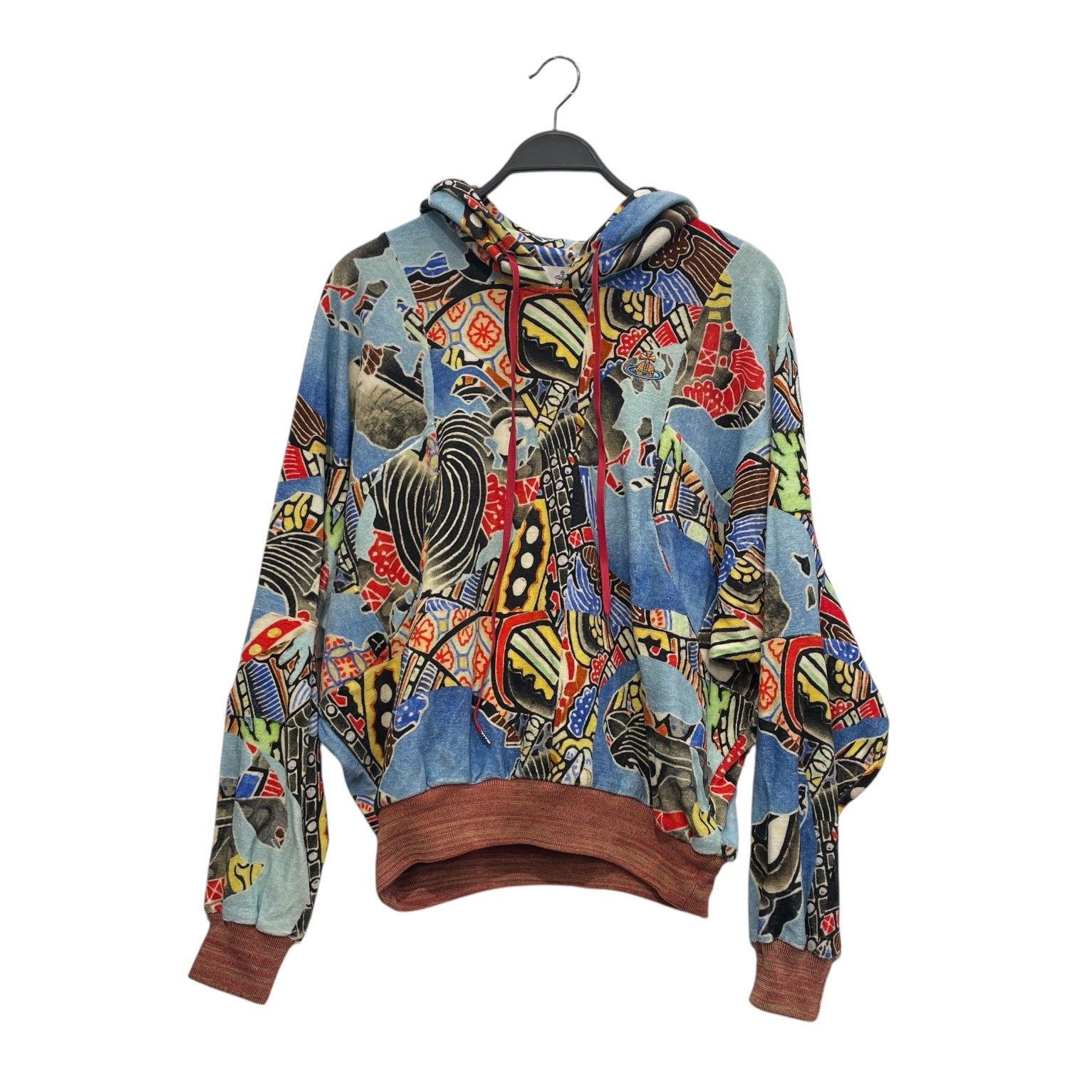 Vivienne Westwood/Hoodie/XS/All Over Print/MLT/Pullover/TERRY CLOTH POURPOINT PRINT