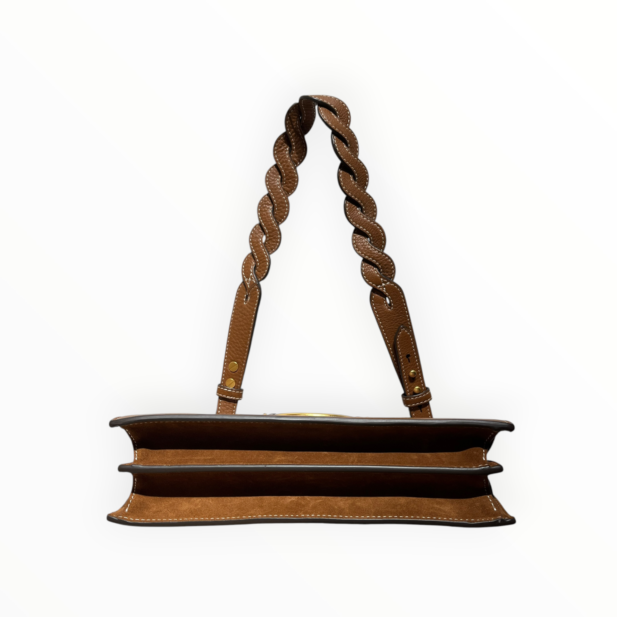 TORY BURCH/Hand Bag/Leather/CML/GOLD HARDWARE CHAIN view 3
