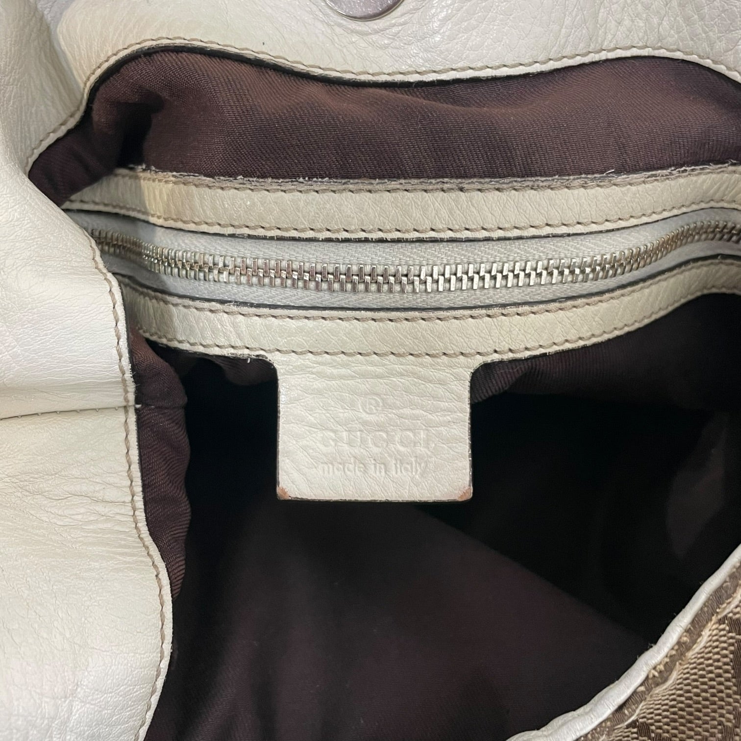 GUCCI/Hand Bag/Monogram/Leather/BRW/Charlotte GG Canvas view 4