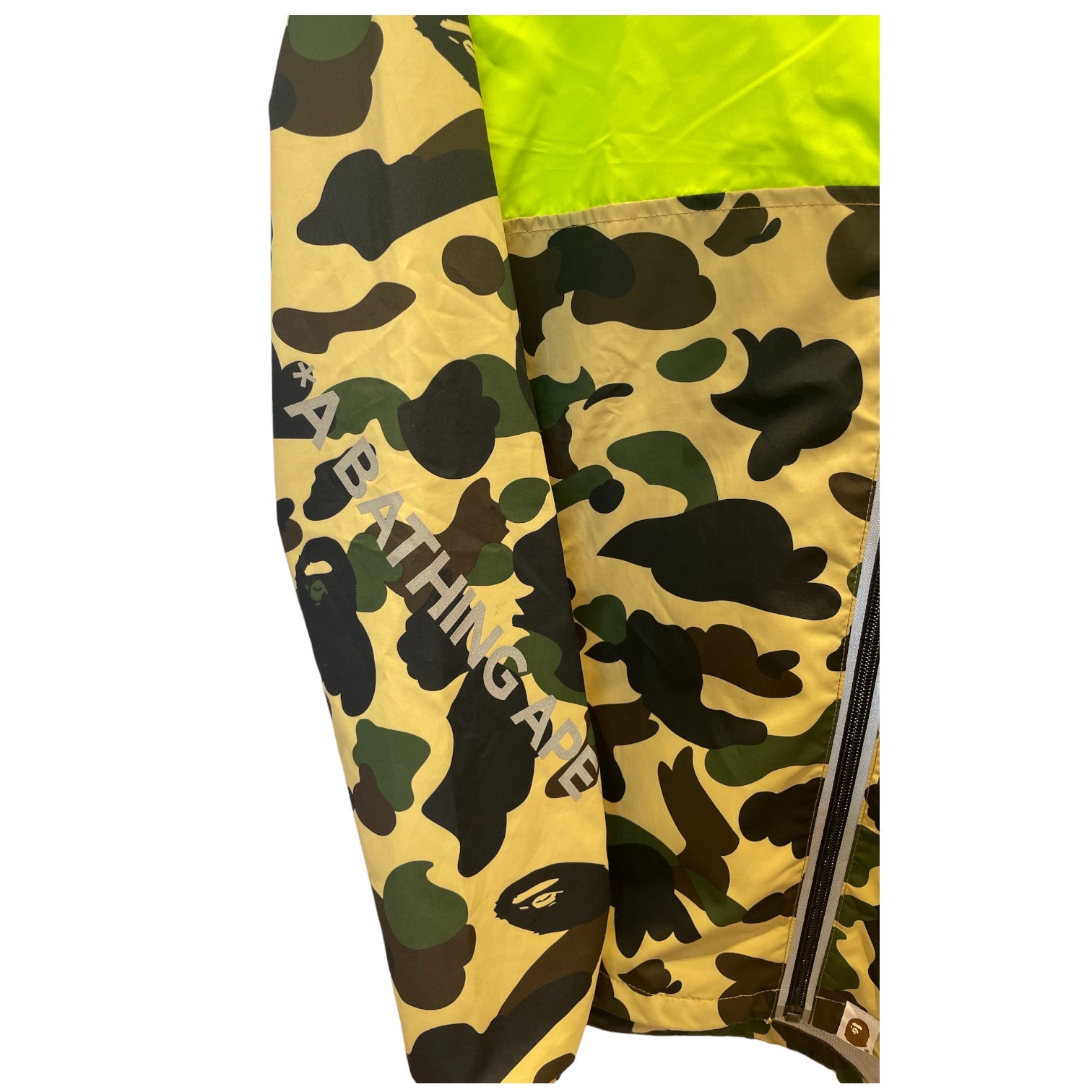 A BATHING APE/Windbreaker/M/Polyester/GRN/Camouflage/cycling/neon grn view 3