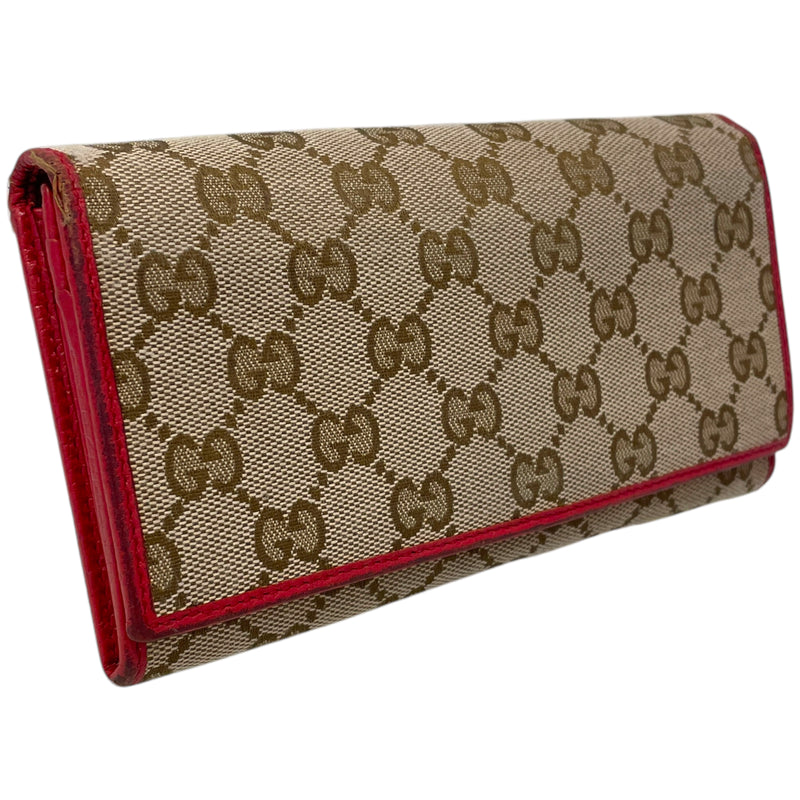 GUCCI/Wallet/Monogram/BRW/346058 0416 RED LEATHER