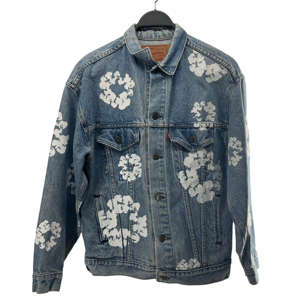 DENIM TEARS/Levi's/Denim Jkt/M/Denim/BLU/All Over Print/COTTON