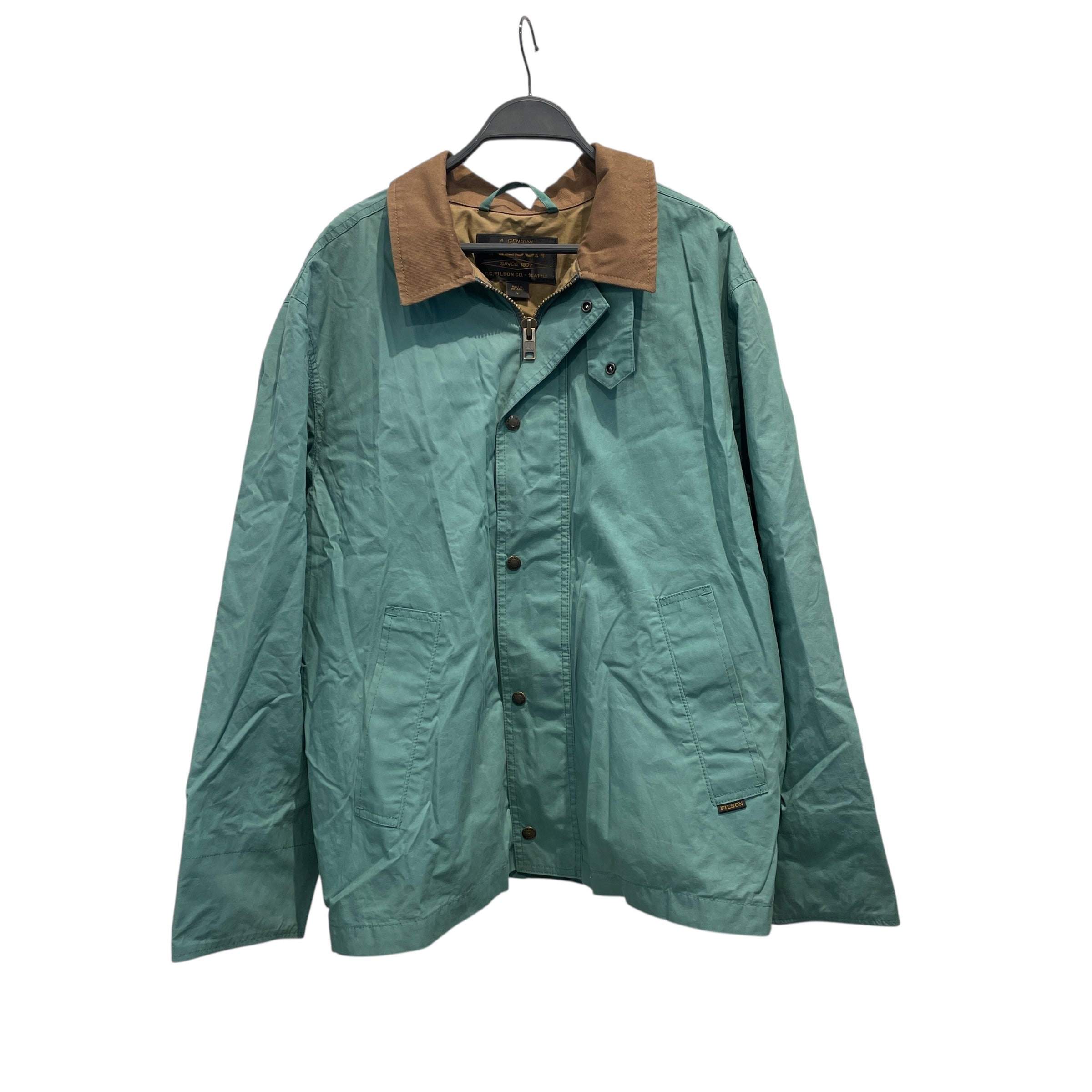 FILSON/Deck Jkt/L/Cotton/GRN/CANVAS COLLAR LIGHTWEIGHT view 1