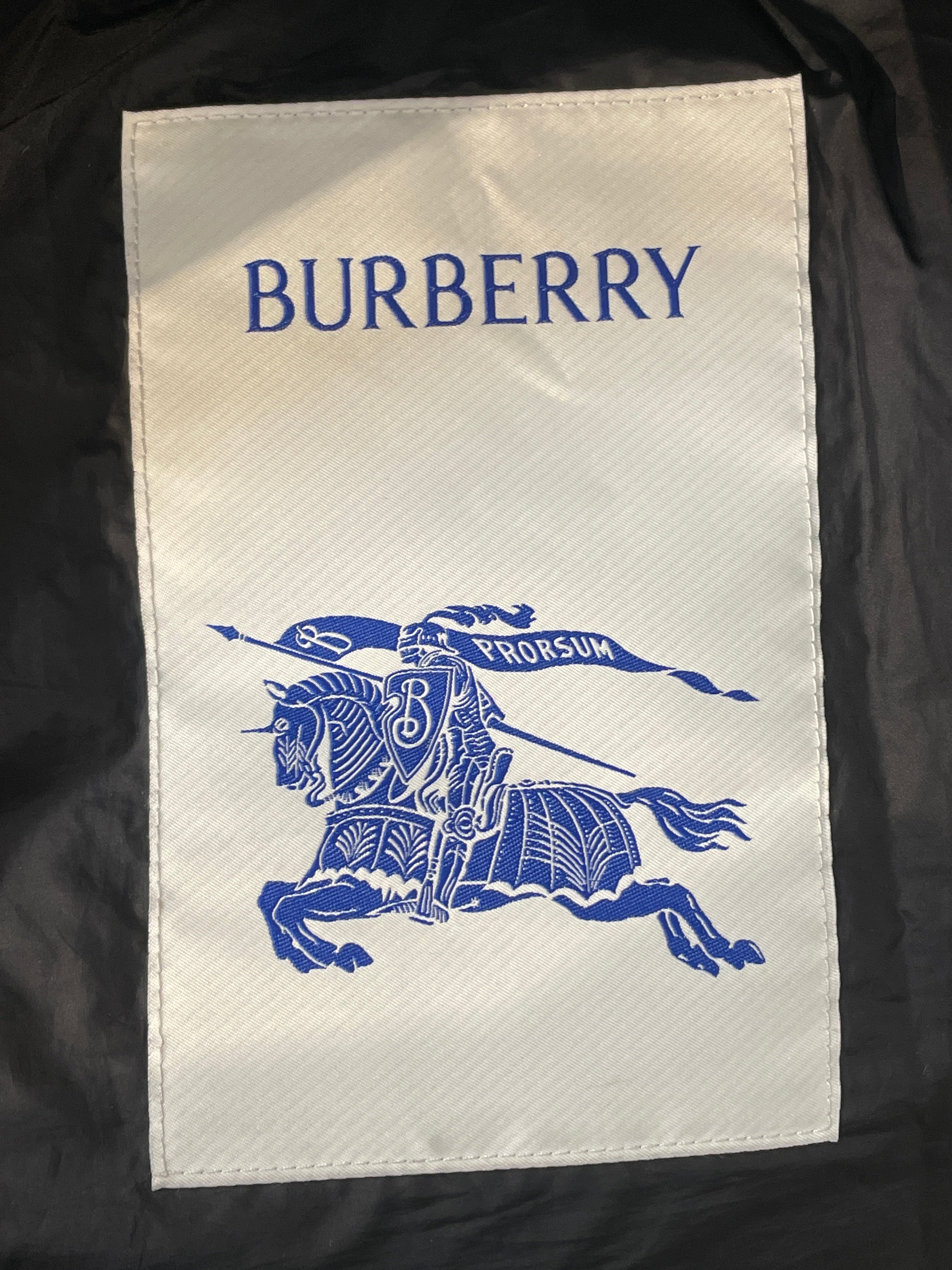 BURBERRY/Puffer Jkt/XL/Polyester/BLK/haworth down check collar view 3