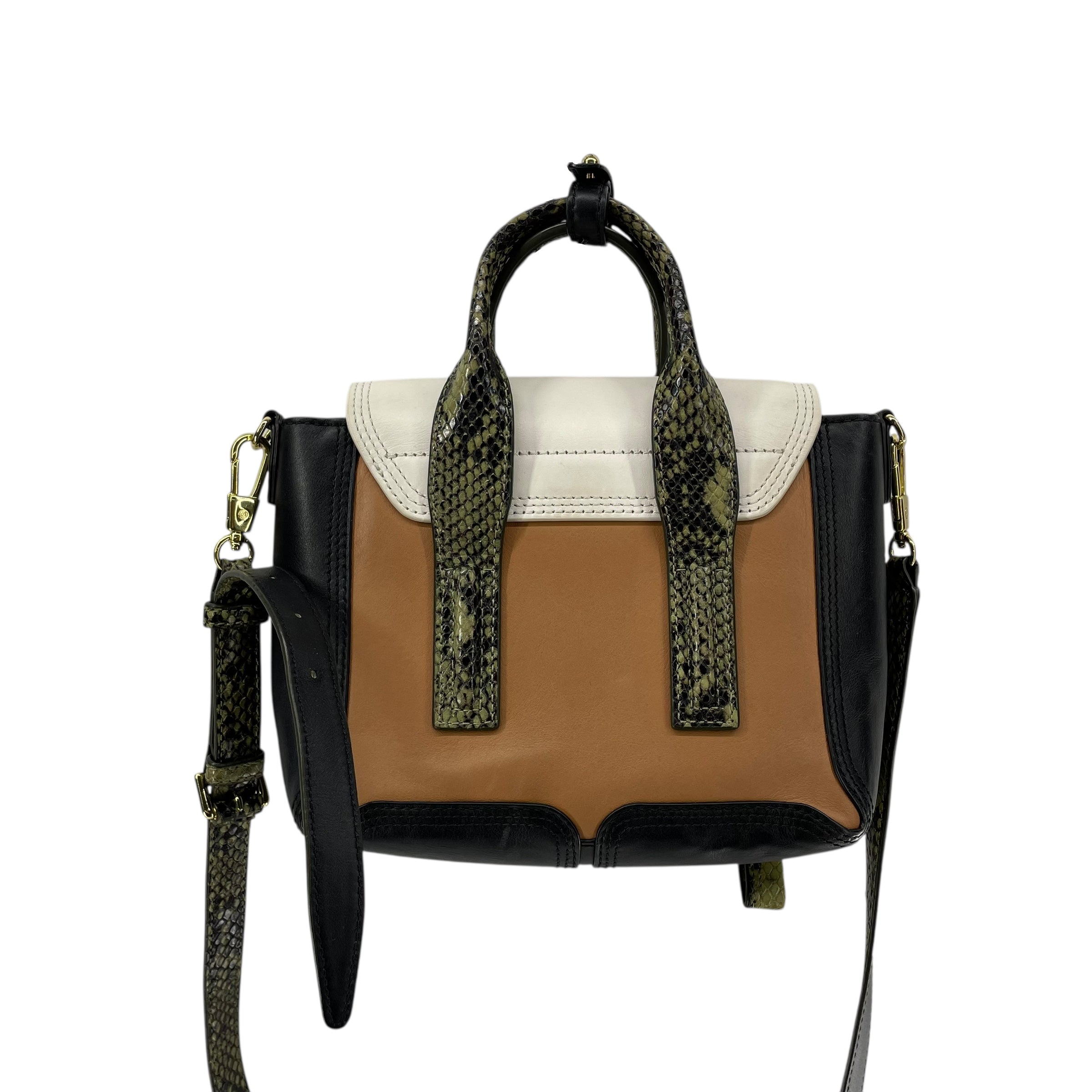 3.1 phillip lim/Cross Body Bag/Animal Pattern/Leather/BLK/SNAKESKIN PASHI view 3