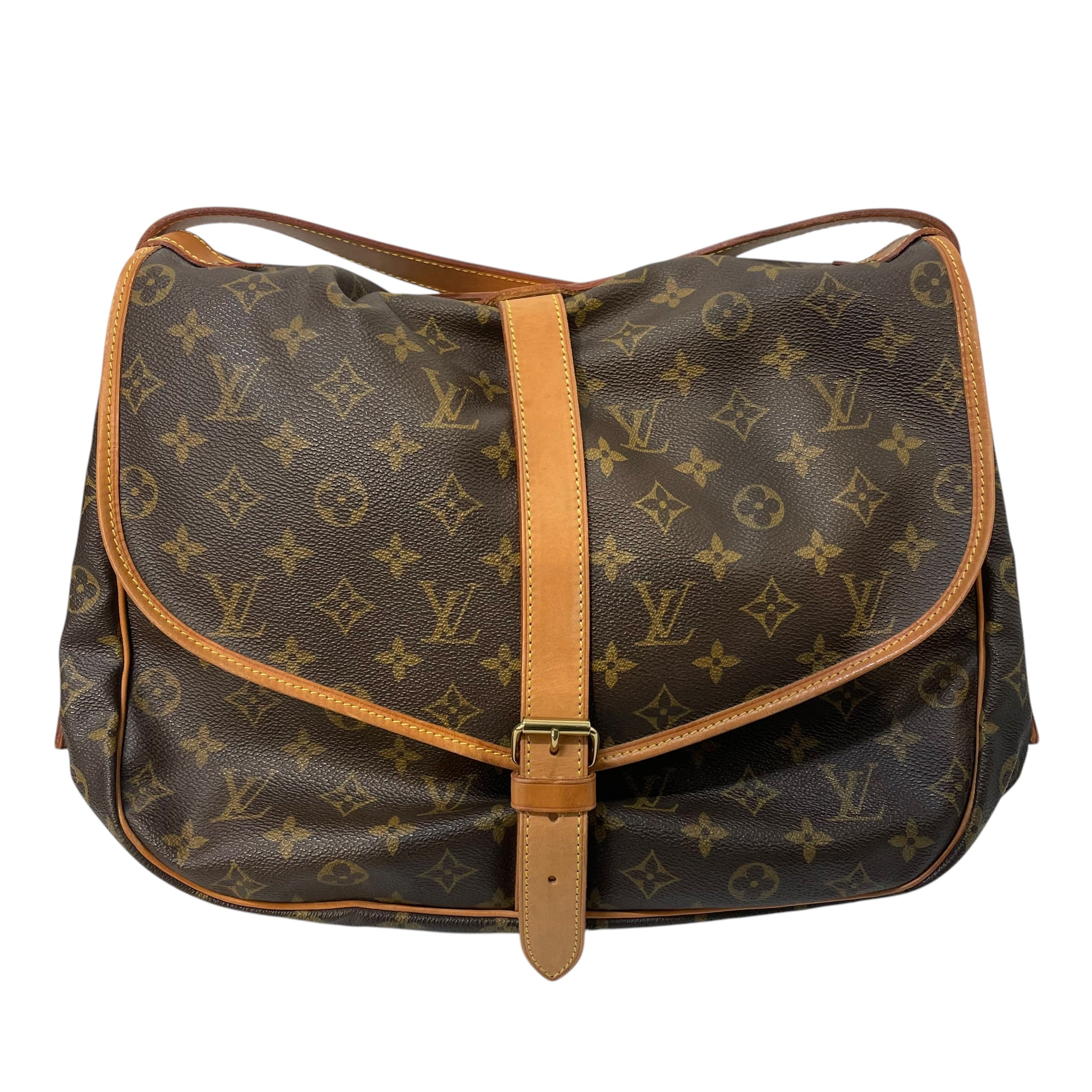 LOUIS VUITTON/Cross Body Bag/Monogram/Leather/BRW/Saumur 35 view 2