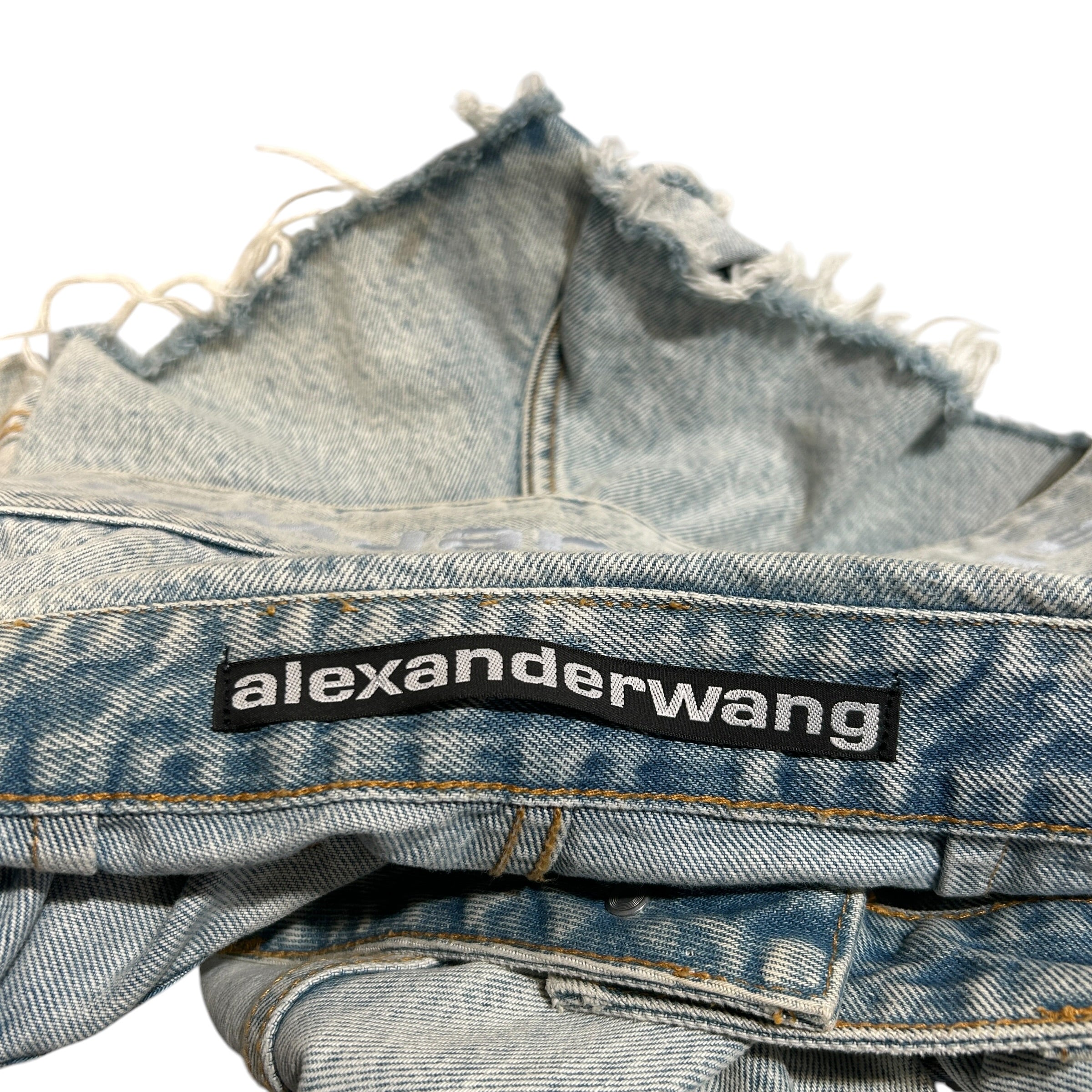 Alexander Wang/Shorts/24/Denim/BLU/Pebble Beach Skort view 4