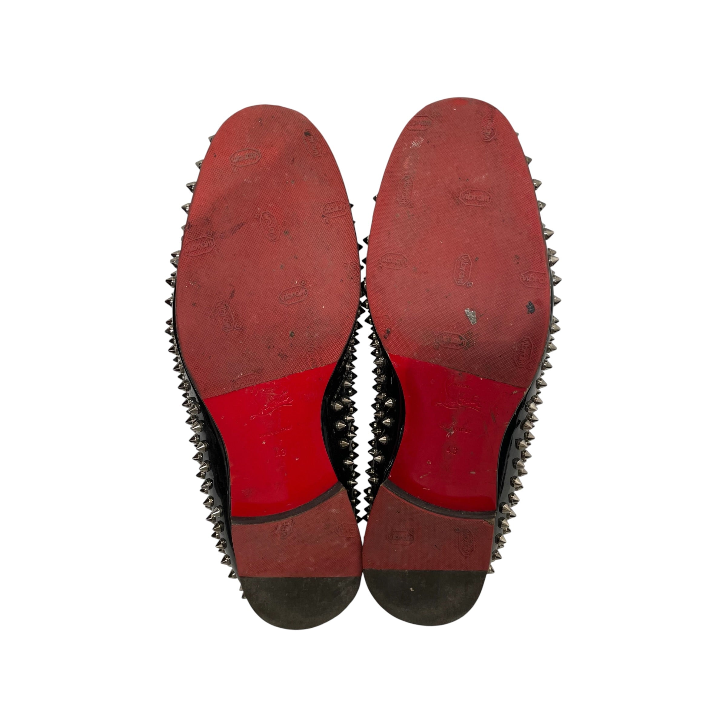Christian Louboutin/Loafers/EU 43/Leather/BLK/STUDDED view 7