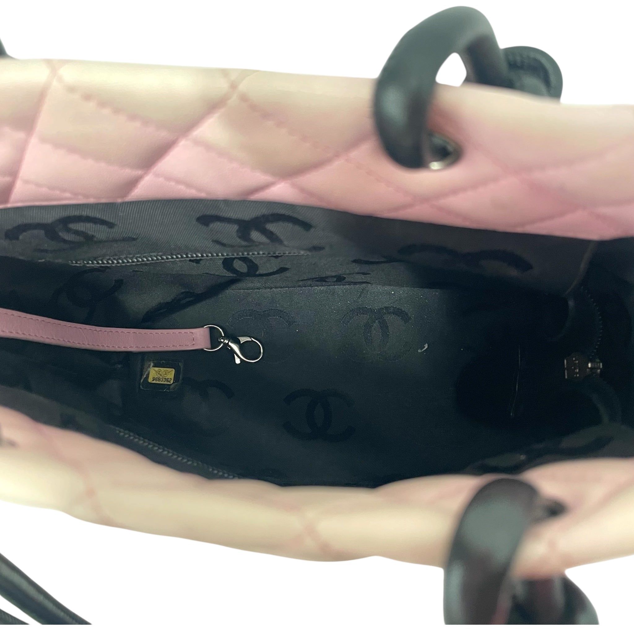 CHANEL/Tote Bag/Leather/PNK/Quilted Cigne Cambon Tote view 4
