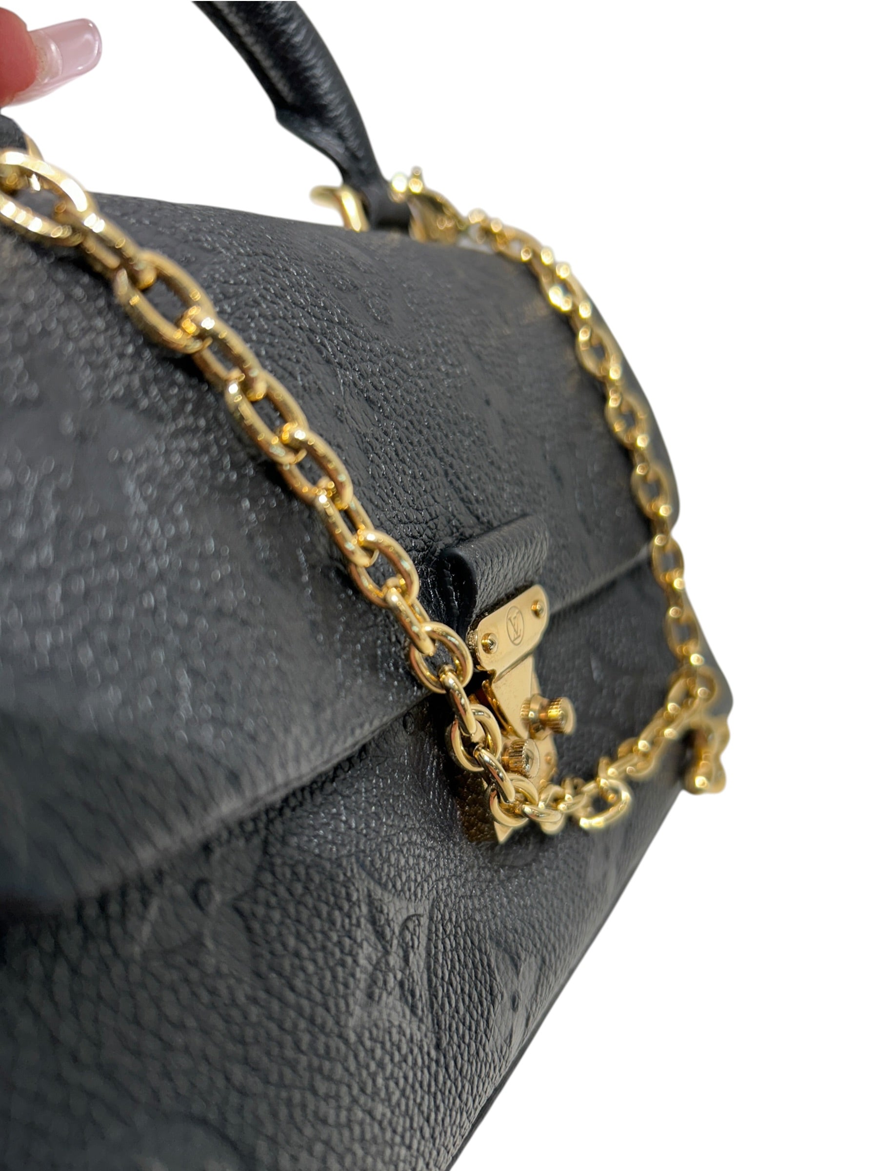 LOUIS VUITTON/Bag/Monogram/Leather/BLK/MADELEINE NANO view 6