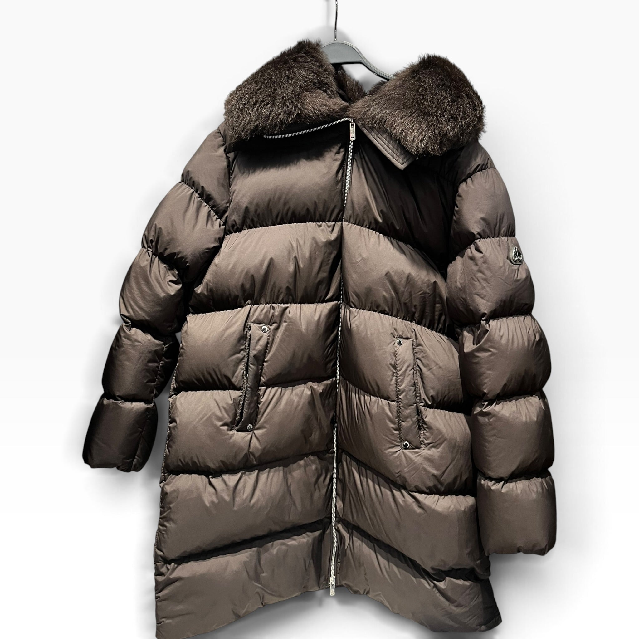 MOOSE KNUCKLES/Puffer Coat/XL/Nylon/BRW/BELLE DUNE SHORT view 1