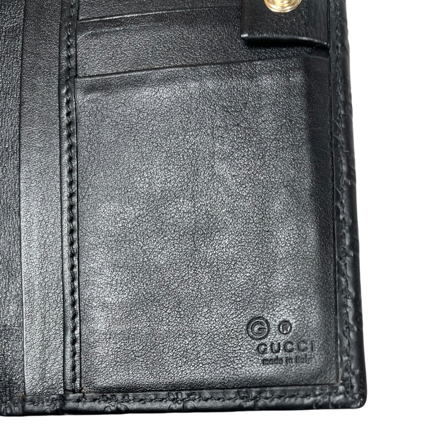 GUCCI/Long Wallet/Monogram/Leather/BLK/L's/Micro Guccisima Leather Wallet view 4