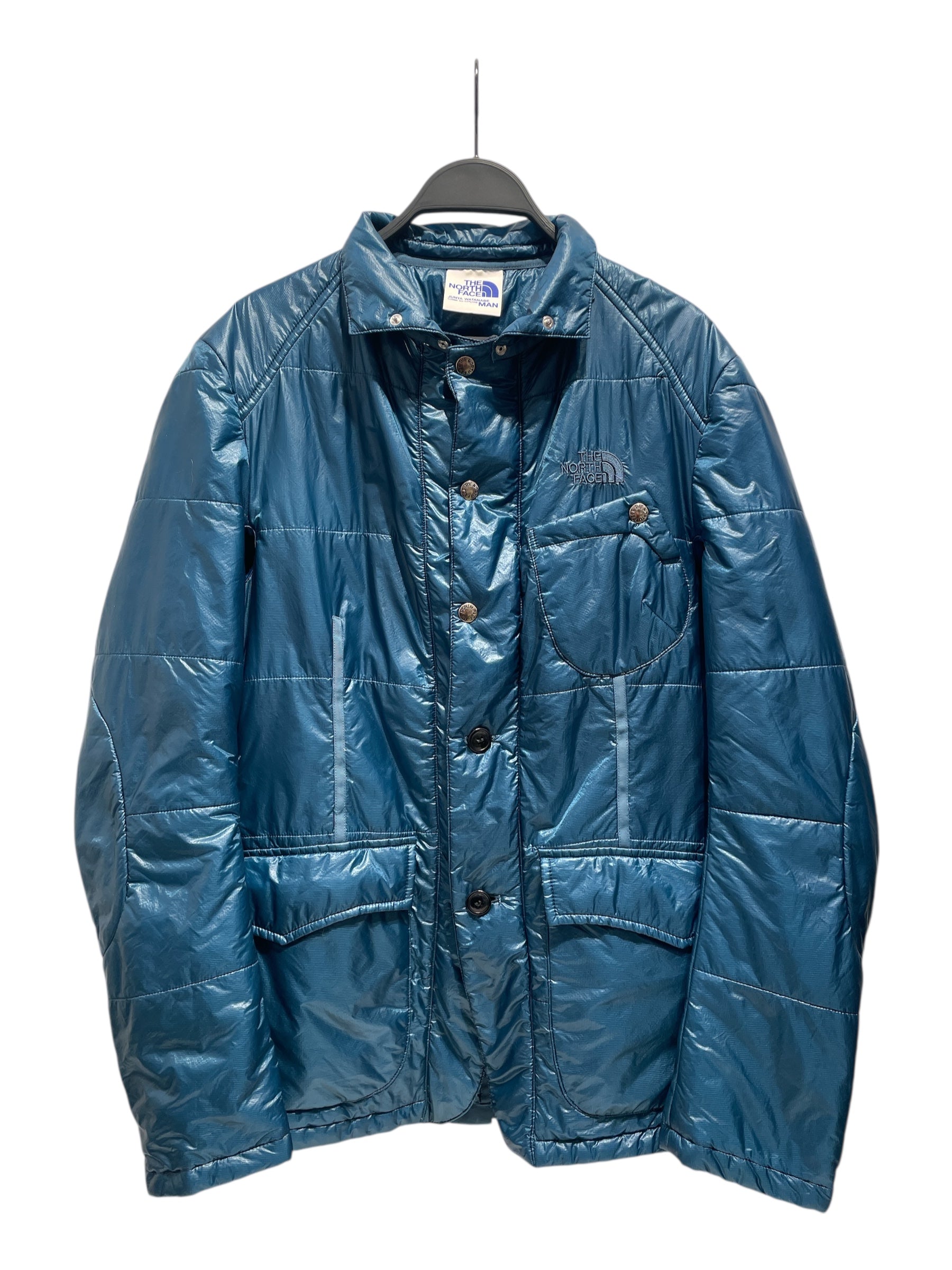 JUNYA WATANABE COMME des GARCONS MAN/THE NORTH FACE/Puffer Jkt/M/Nylon/BLU/Raglan Down Jacket view 1