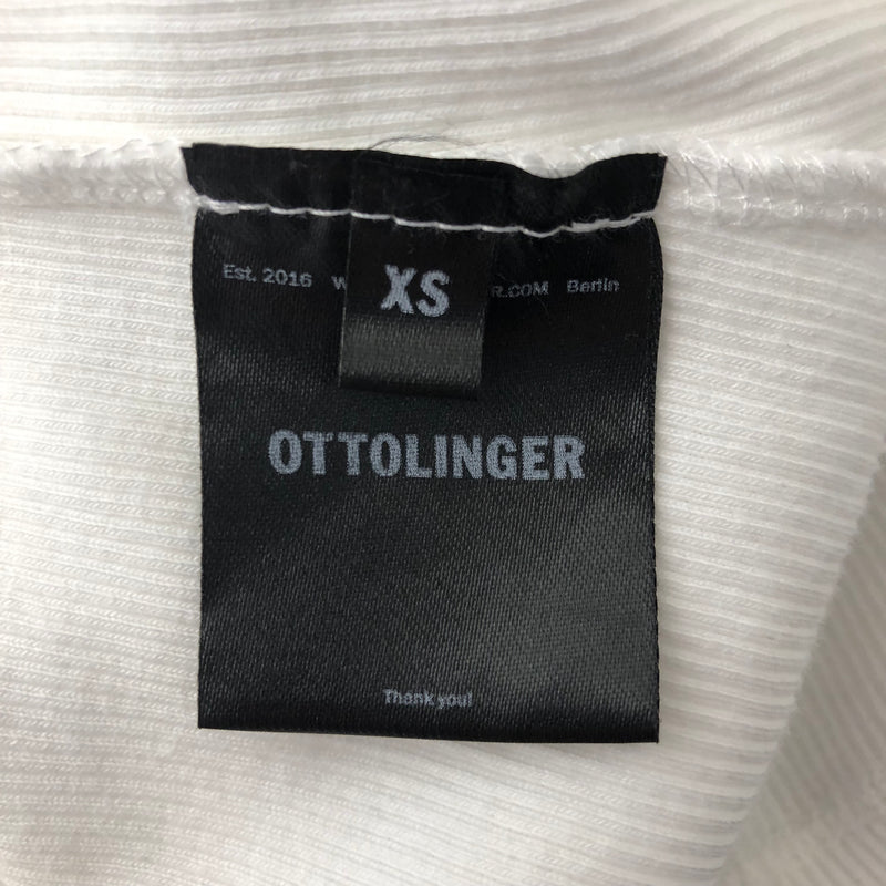 OTTOLINGER/SS Cut & Sew/XS/Cotton/WHT/