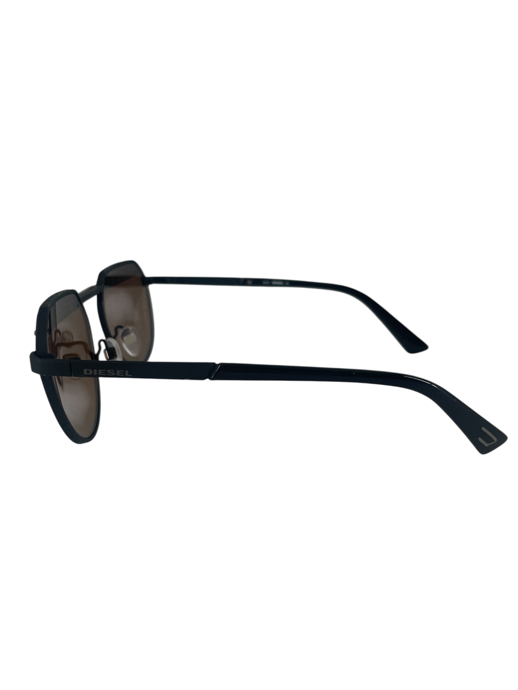 DIESEL/Sunglasses/Celluloid/BLK/Wellington/REFLECTIVE GREEN view 3