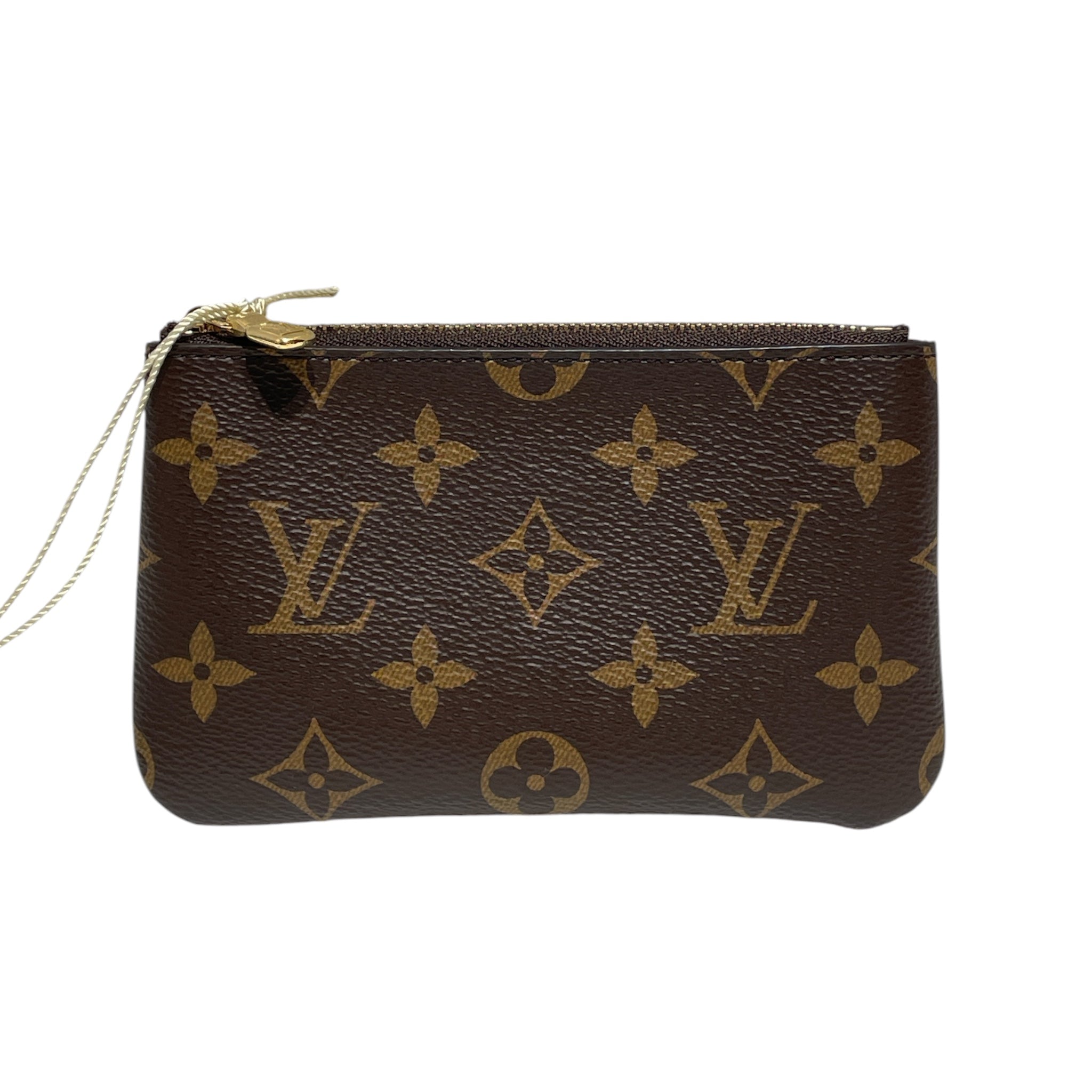 LOUIS VUITTON/Coin Wallet/Monogram/Leather/BRW/L's/ view 1