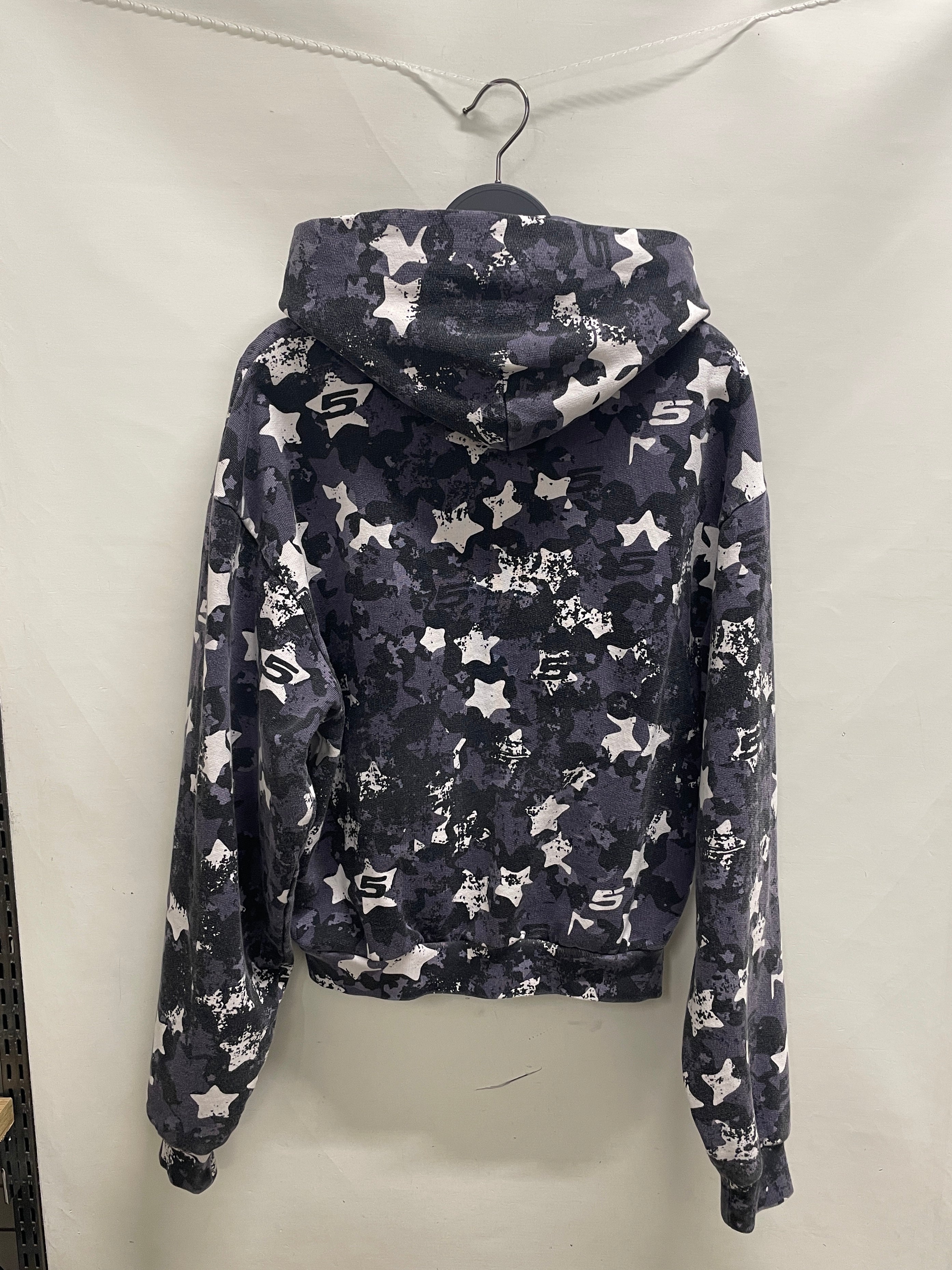 Sp5der/Zip Up Hoodie/XS/All Over Print/Cotton/PPL/STARS view 2