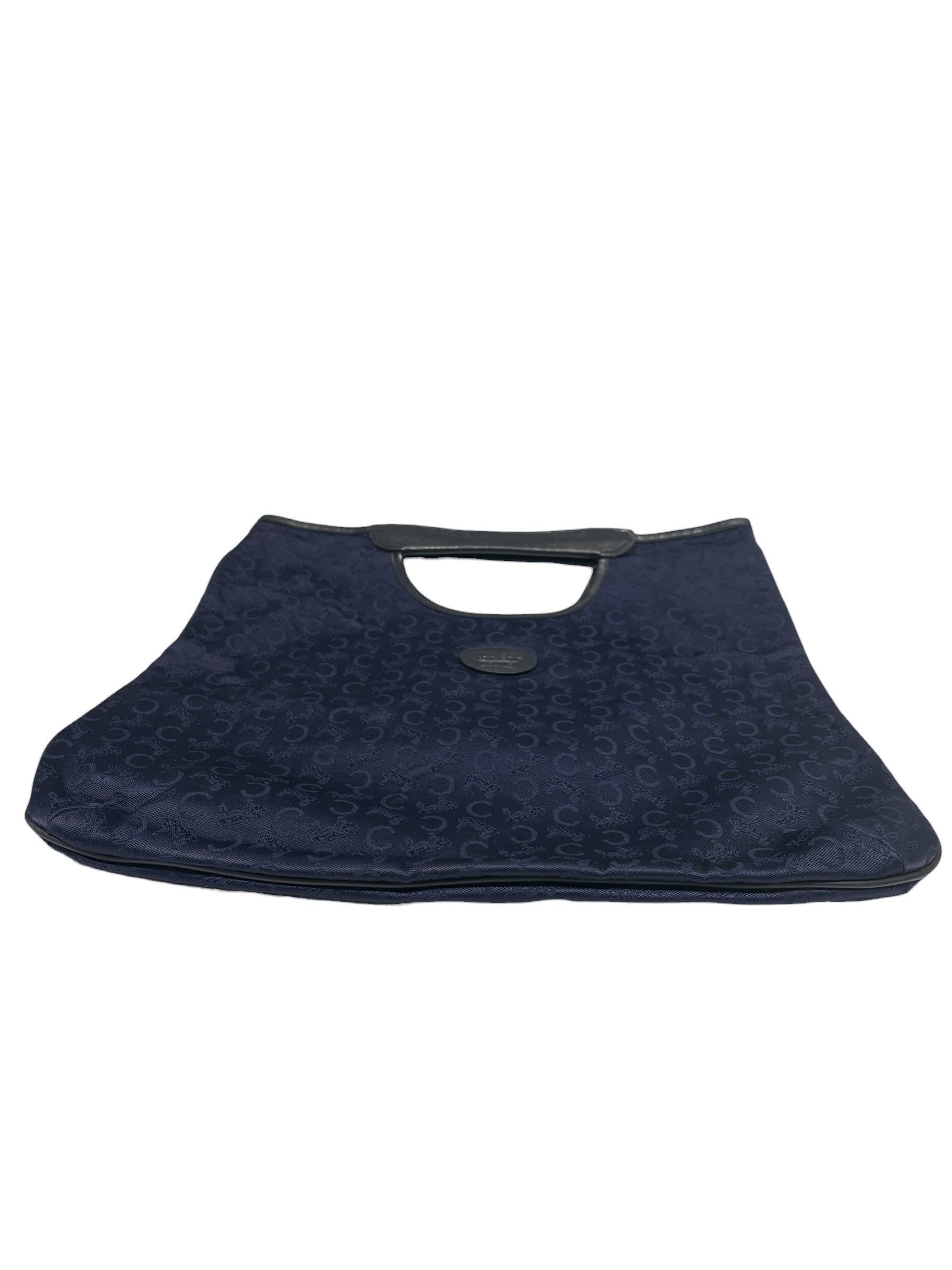 CELINE/Tote Bag/Monogram/Cotton/NVY/MINI TOTE SULKY CANVAS HANDBAG view 3
