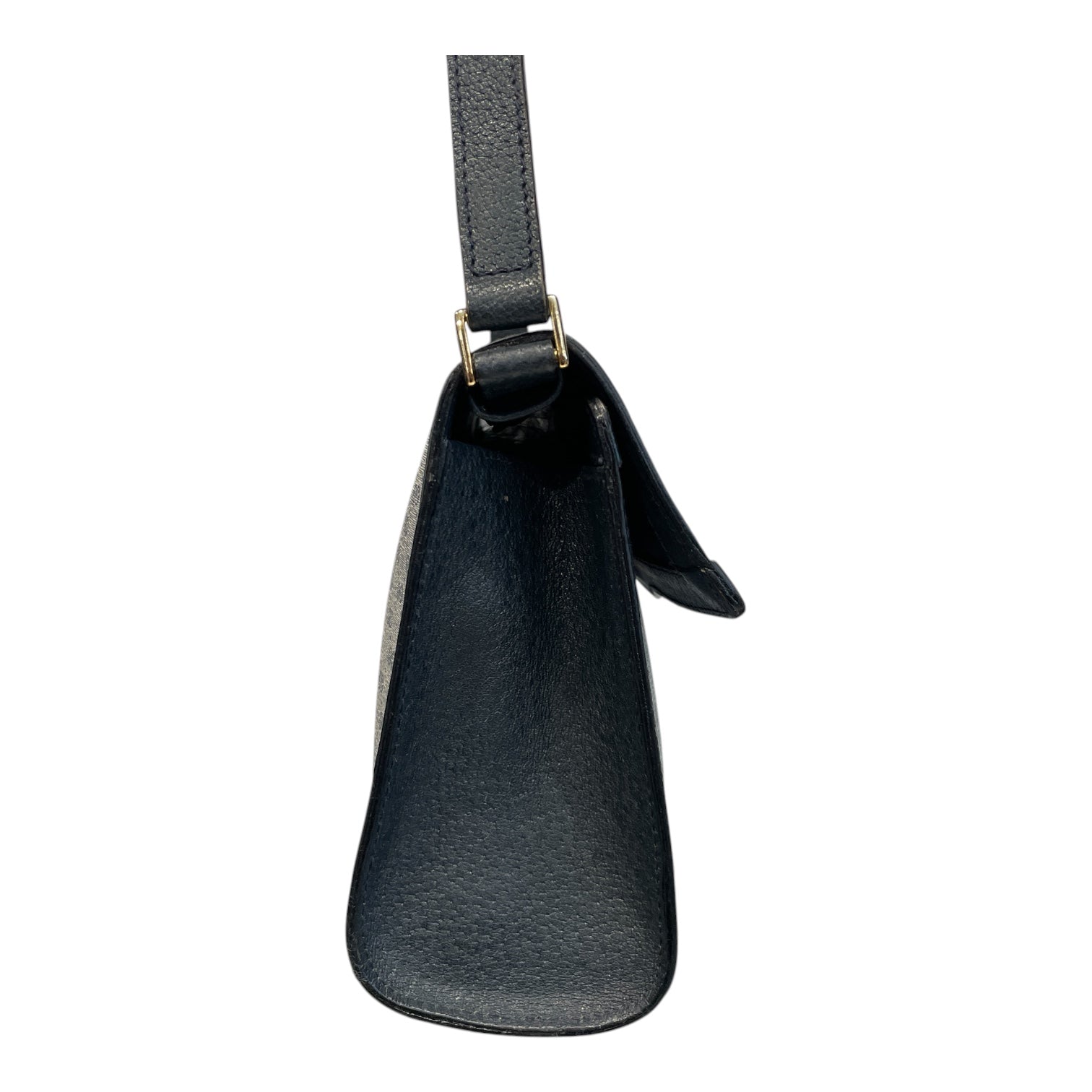 GUCCI/Cross Body Bag/Monogram/Leather/NVY/GUCCI VINTAGE view 3